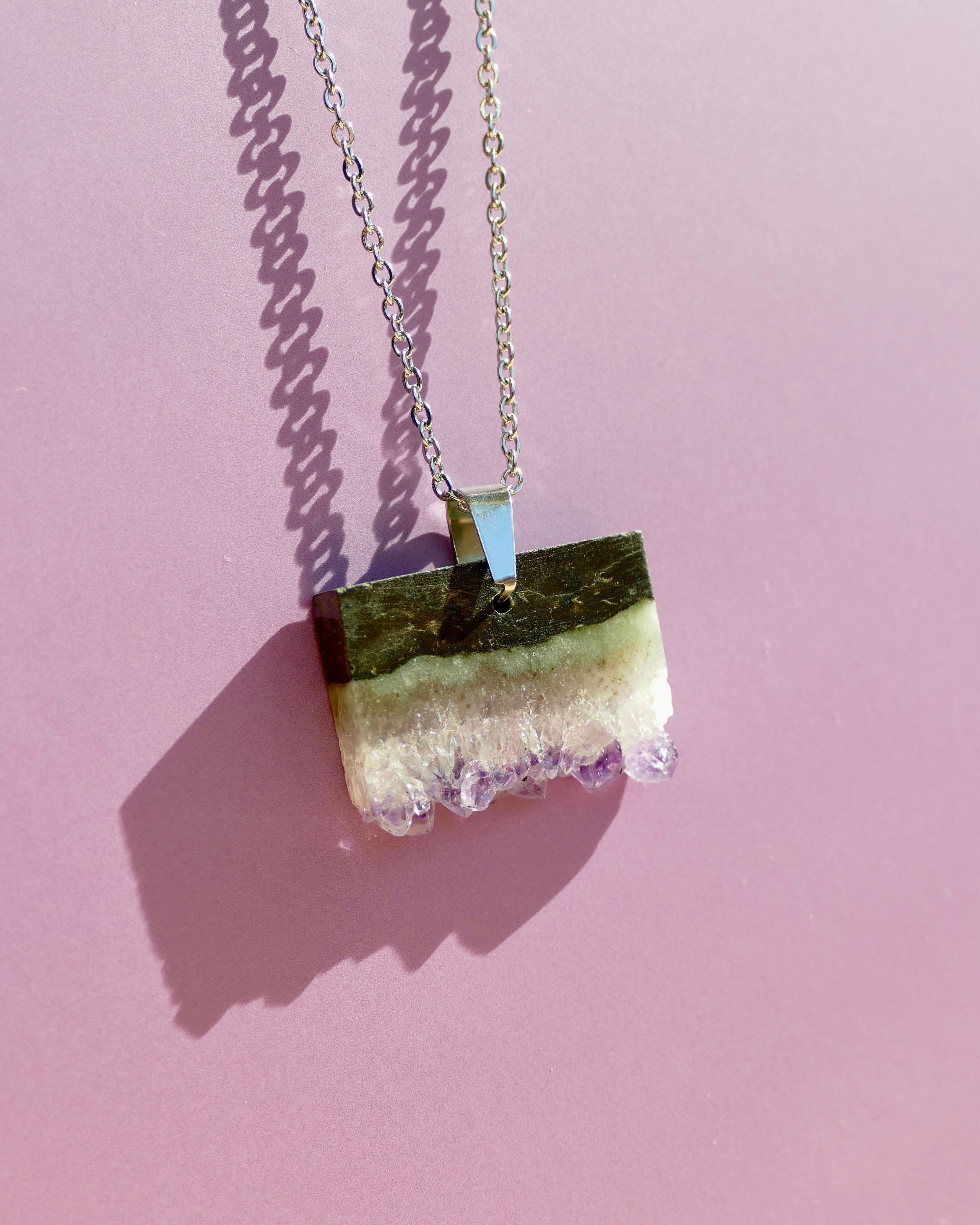 Amethyst Becoming Diffusing Necklace | February Birthstone