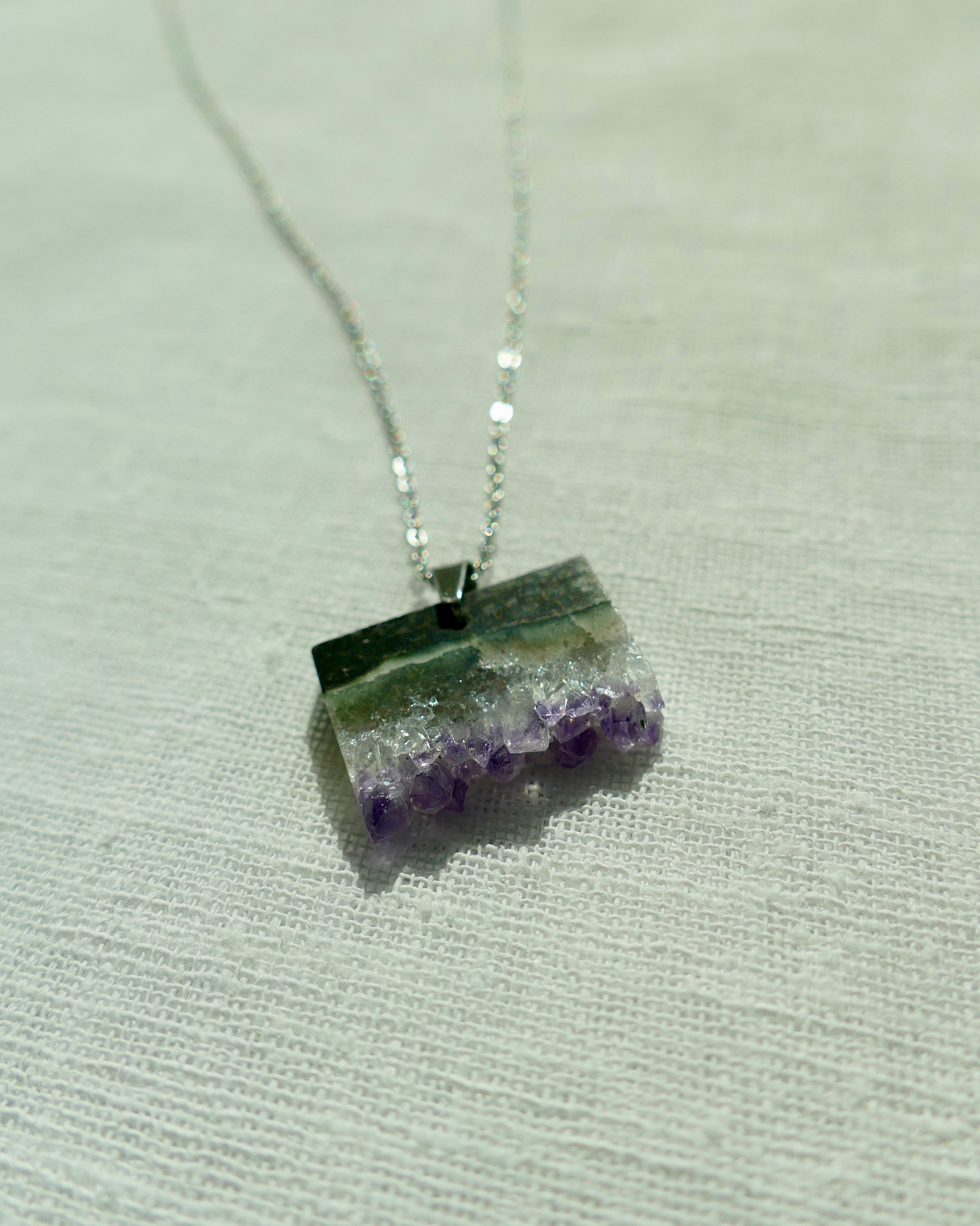 Amethyst Becoming Diffusing Necklace | February Birthstone
