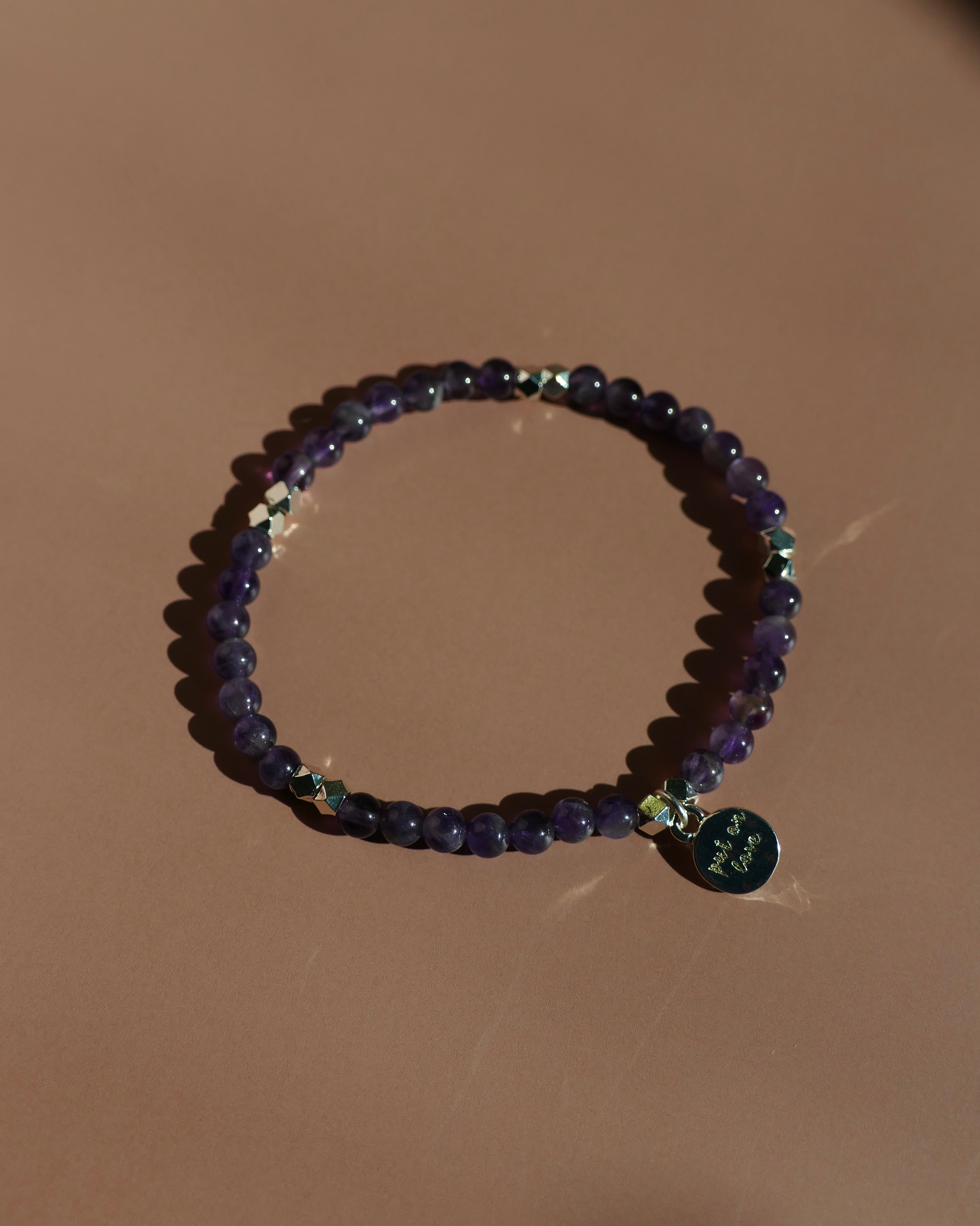 Amethyst Bead Diffusing Bracelet | February Birthstone