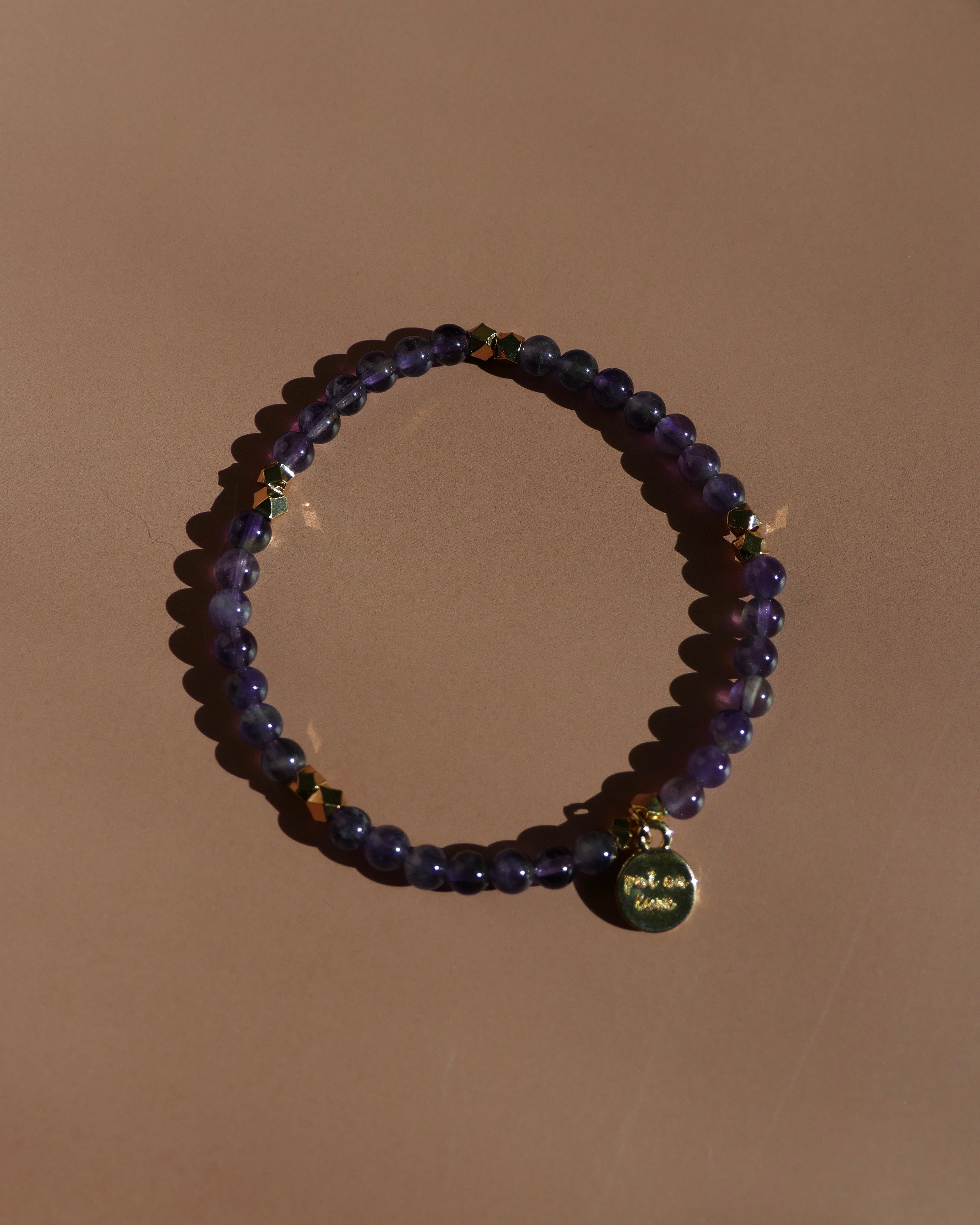 Amethyst Bead Diffusing Bracelet | February Birthstone