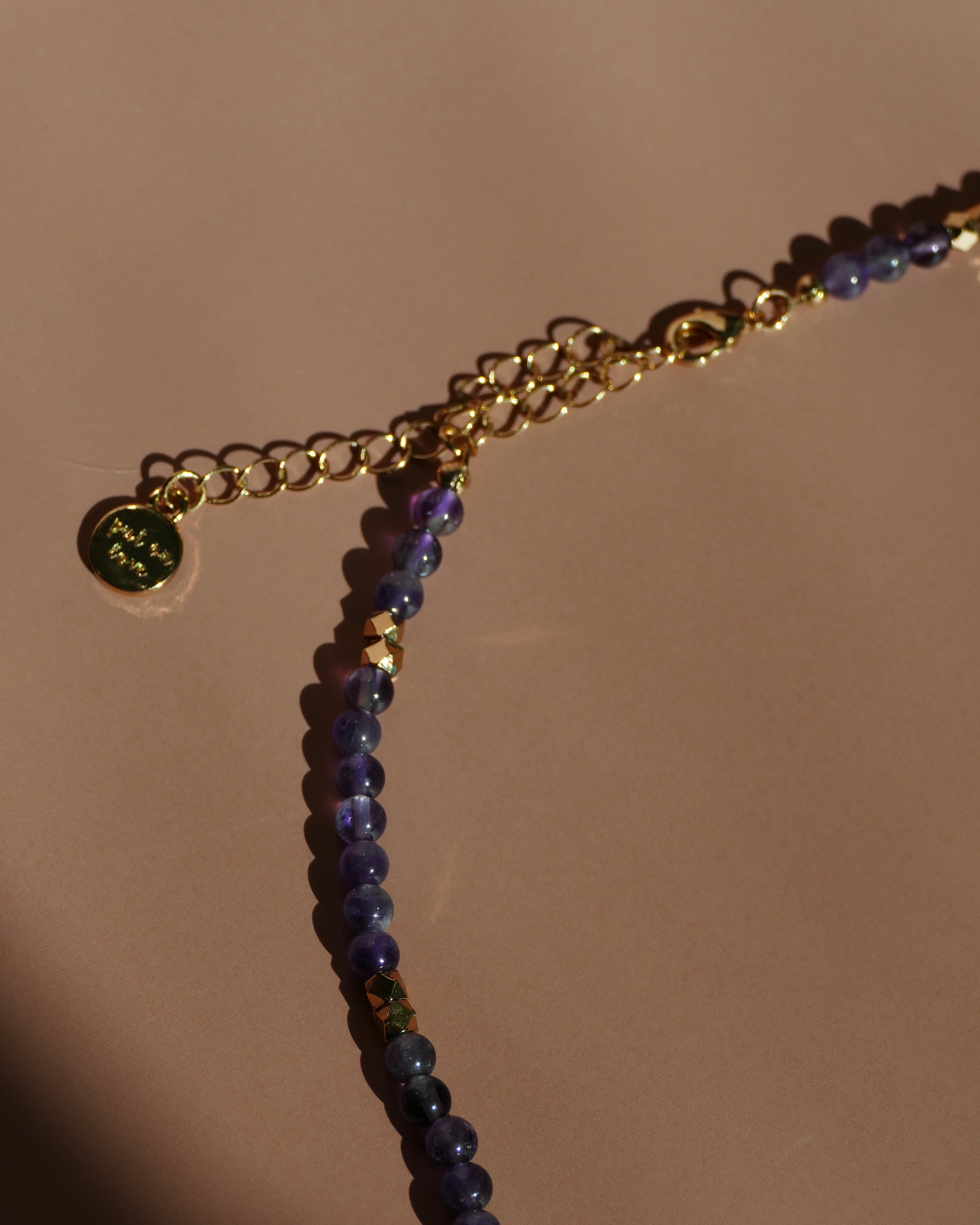 Amethyst Gemstone Bead Necklace | February Birthstone