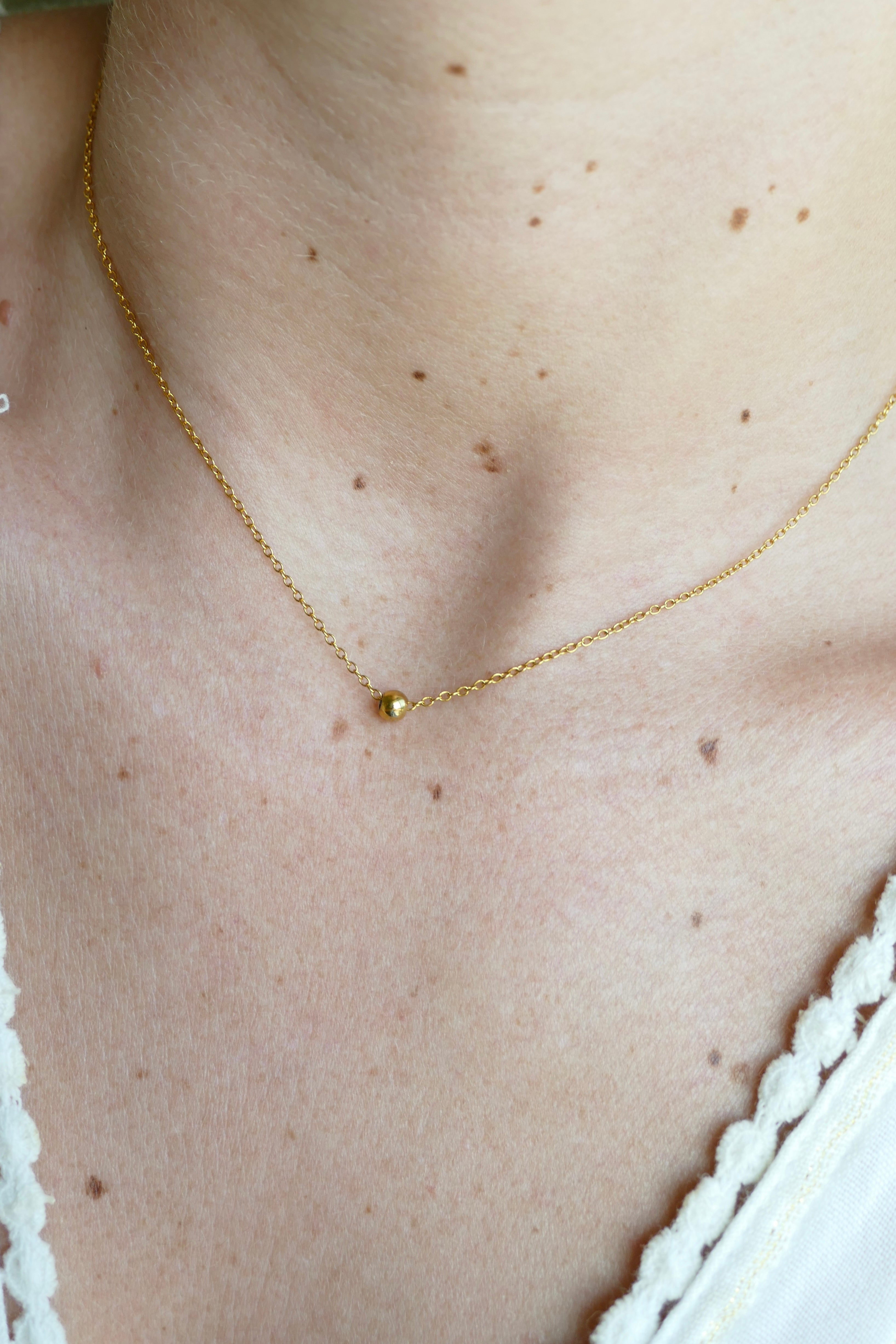 Delicate Tiny Bead Chocker necklace