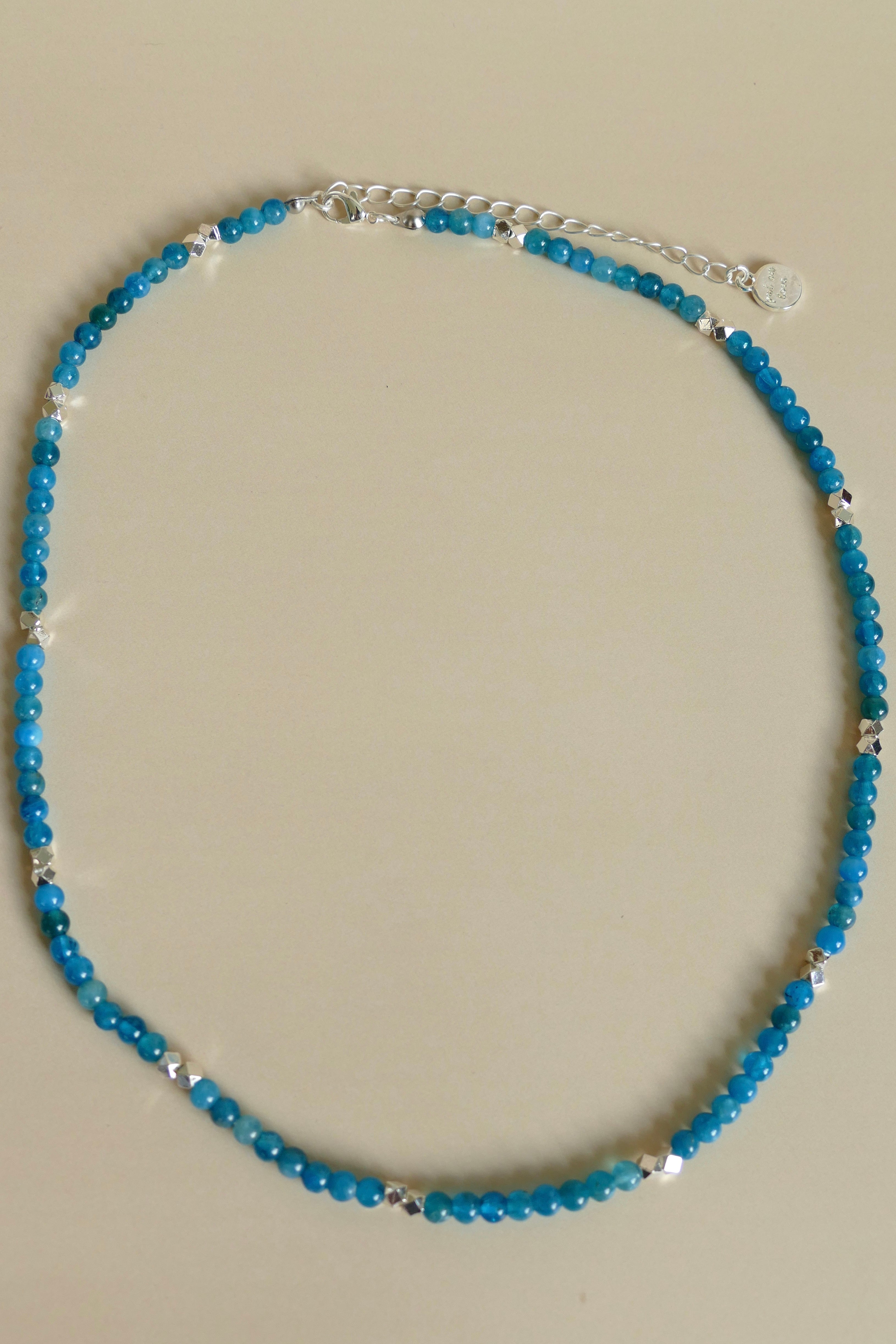 Apatite Gemstone Bead Necklace