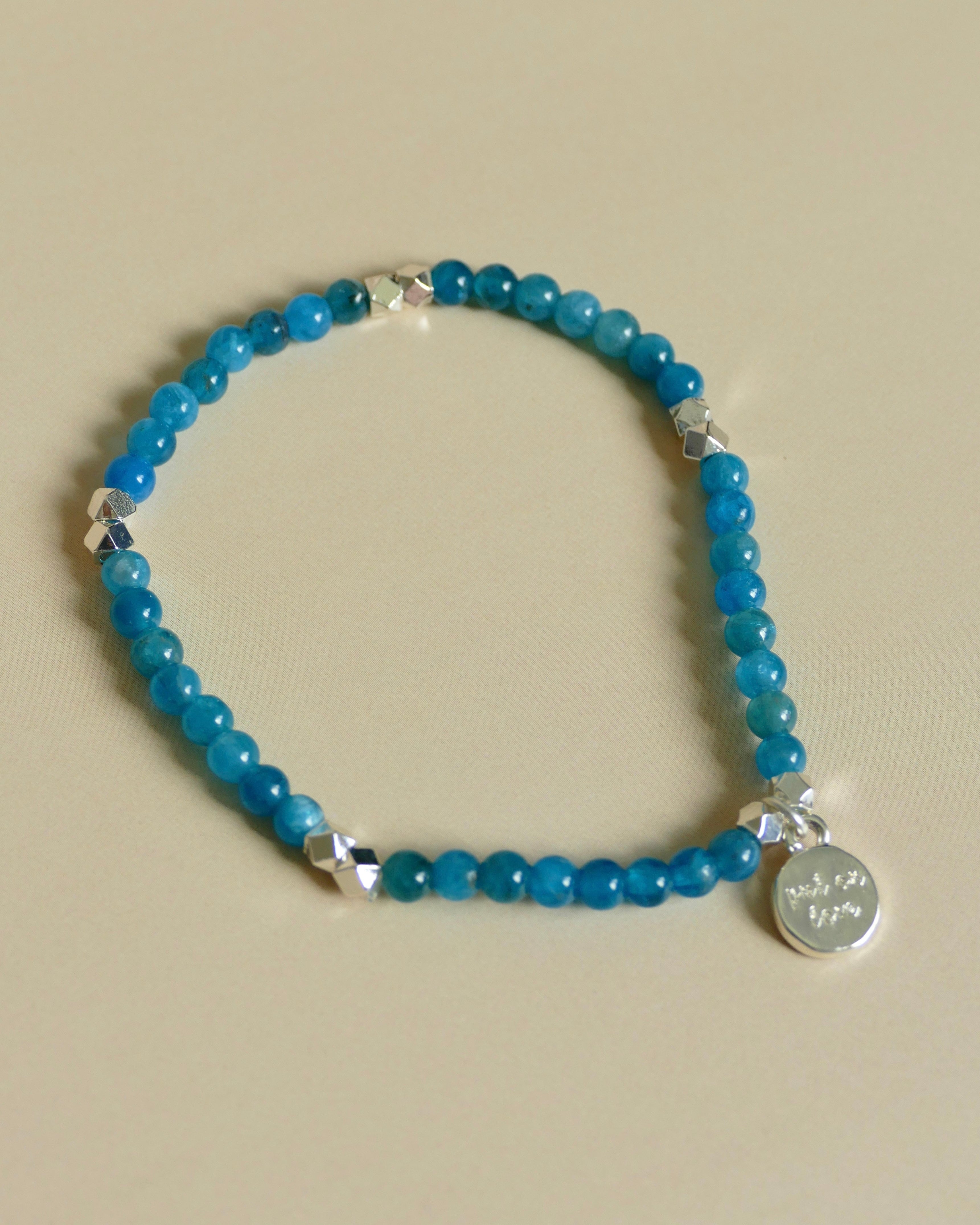 Apatite Gemstone Bead Bracelet