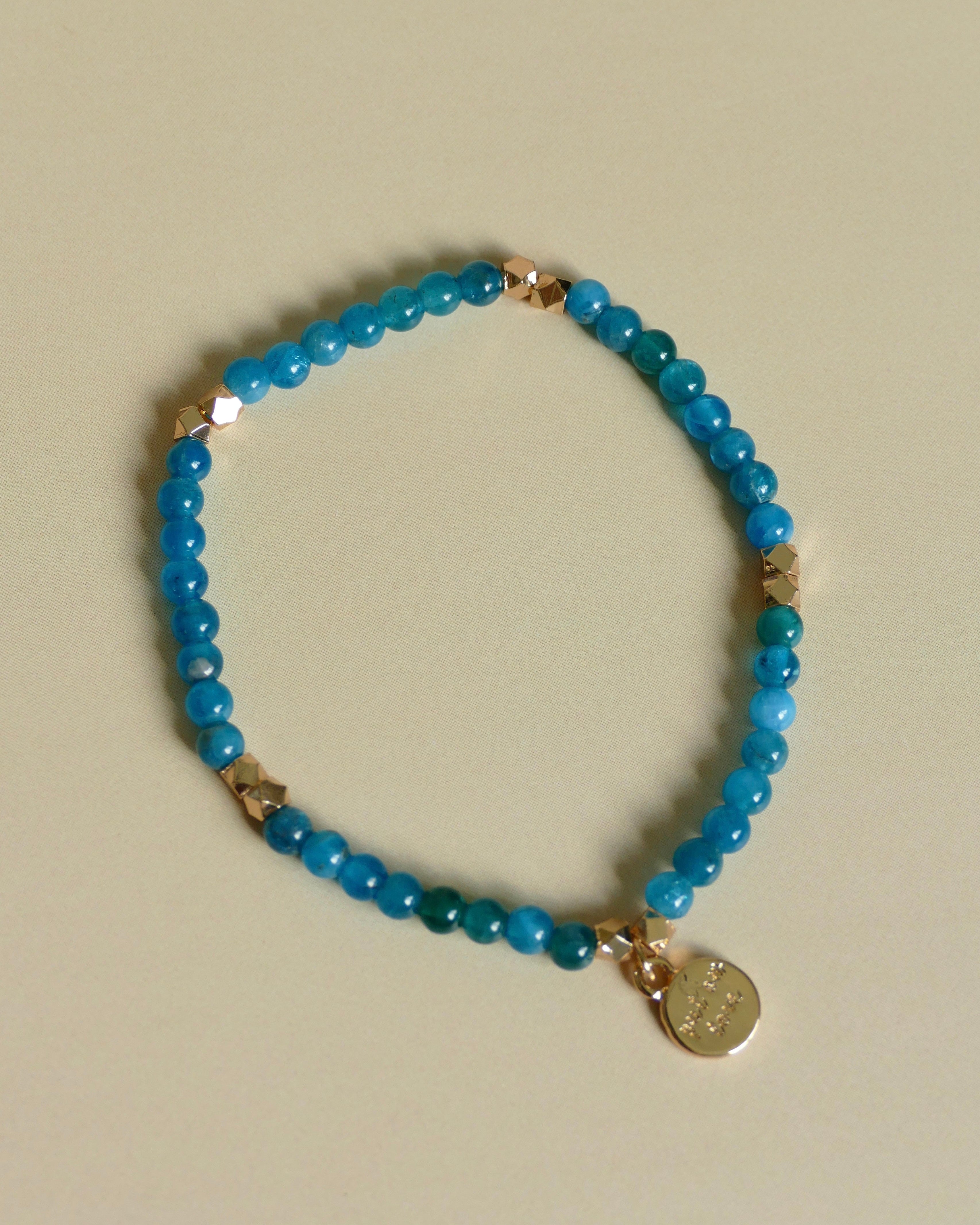 Apatite Gemstone Bead Bracelet