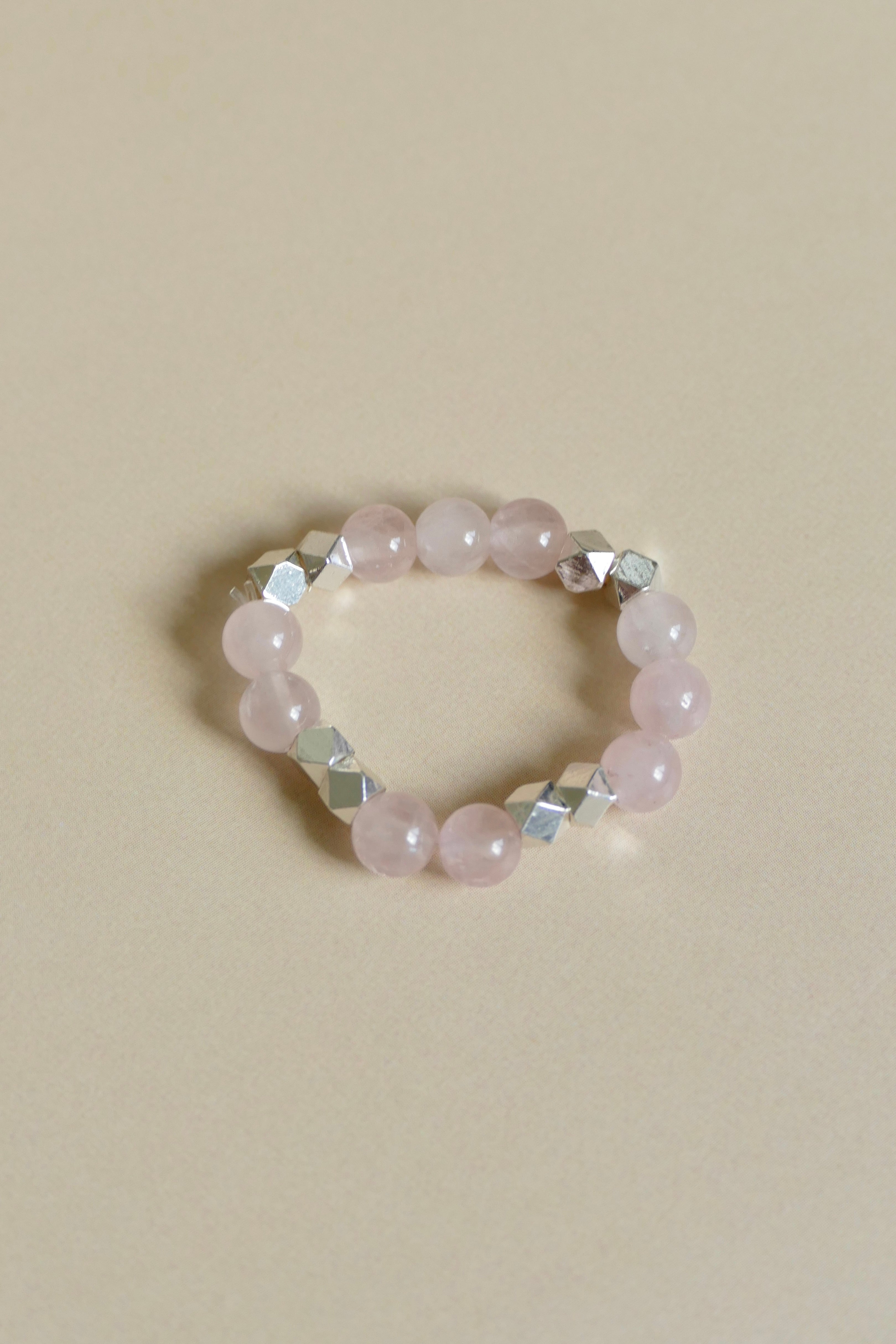 Rose quartz ring
