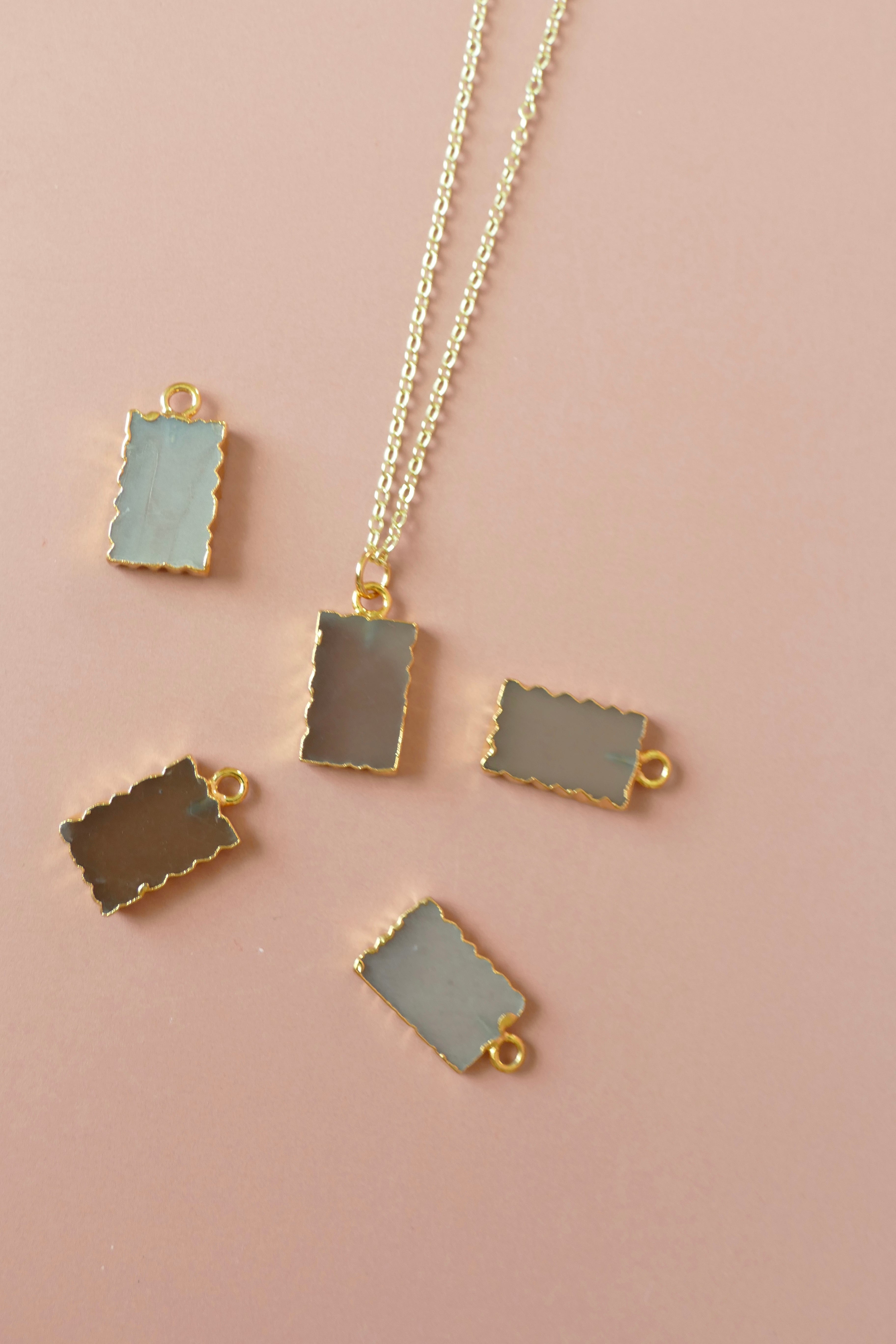 Crystal Charm Chocolate Moonstone Diffusing Necklace - Put on Love Designs