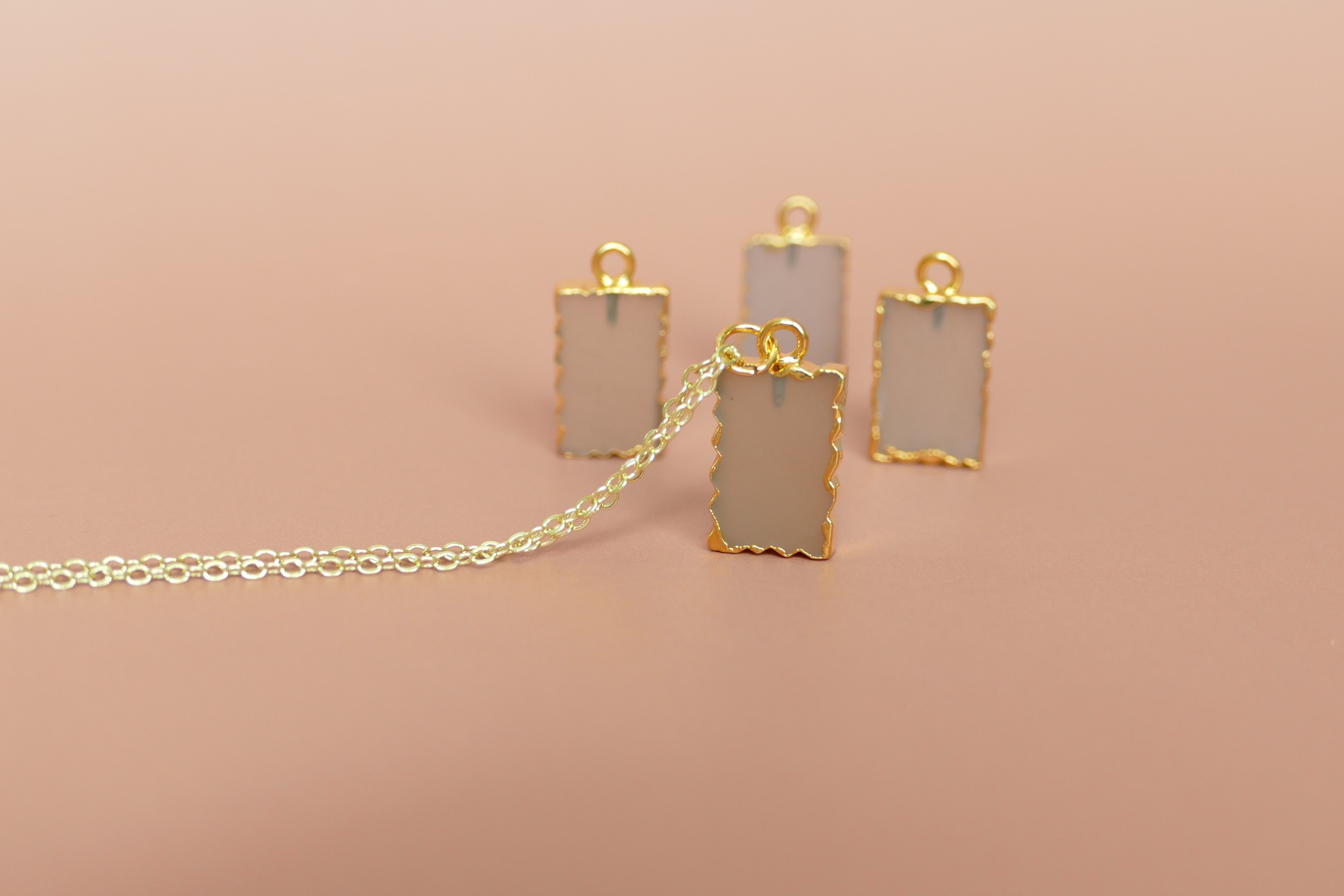 Crystal Charm Chocolate Moonstone Diffusing Necklace - Put on Love Designs