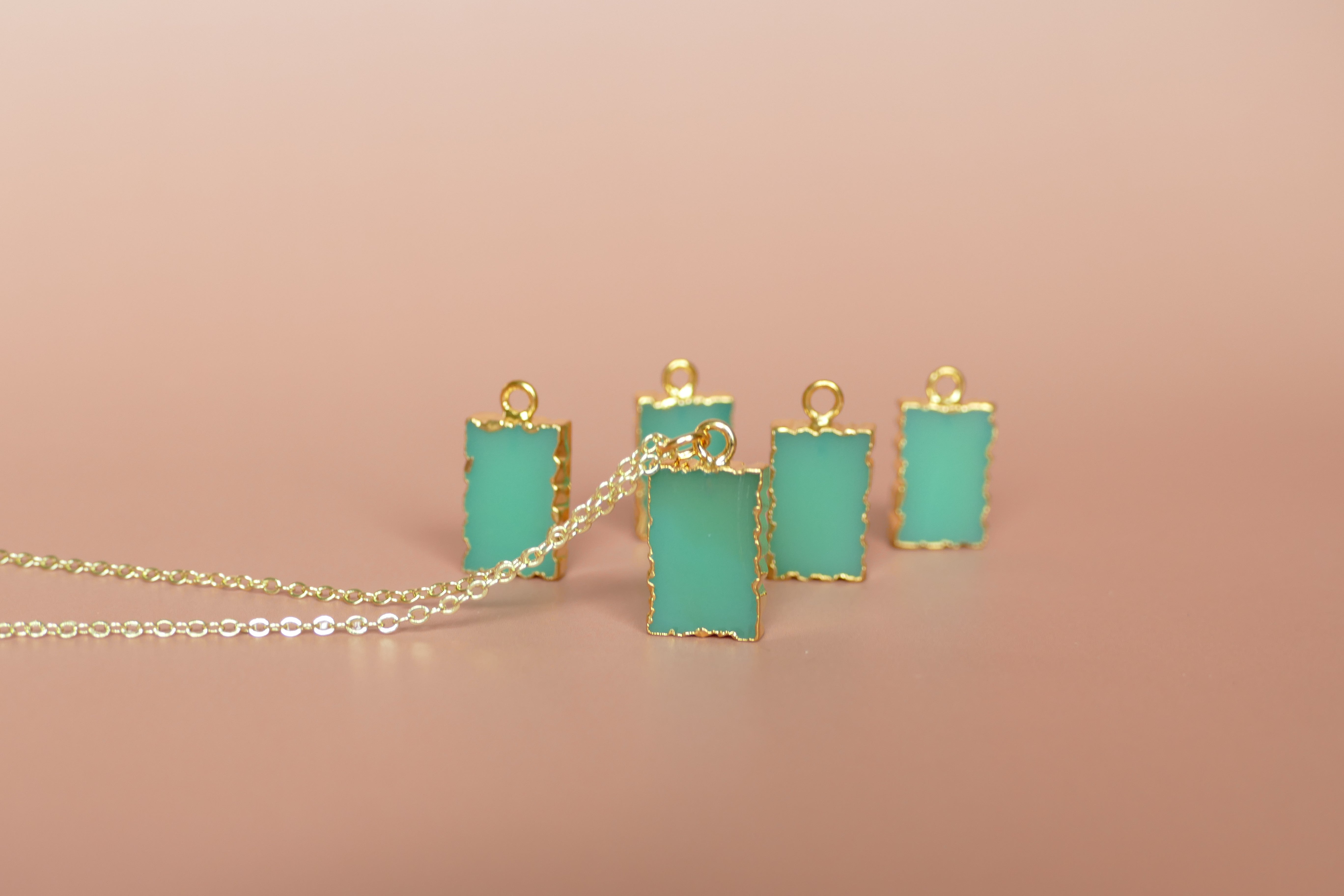 Chrystal Charm Chrysoprase Diffusing Necklace - Put on Love Designs