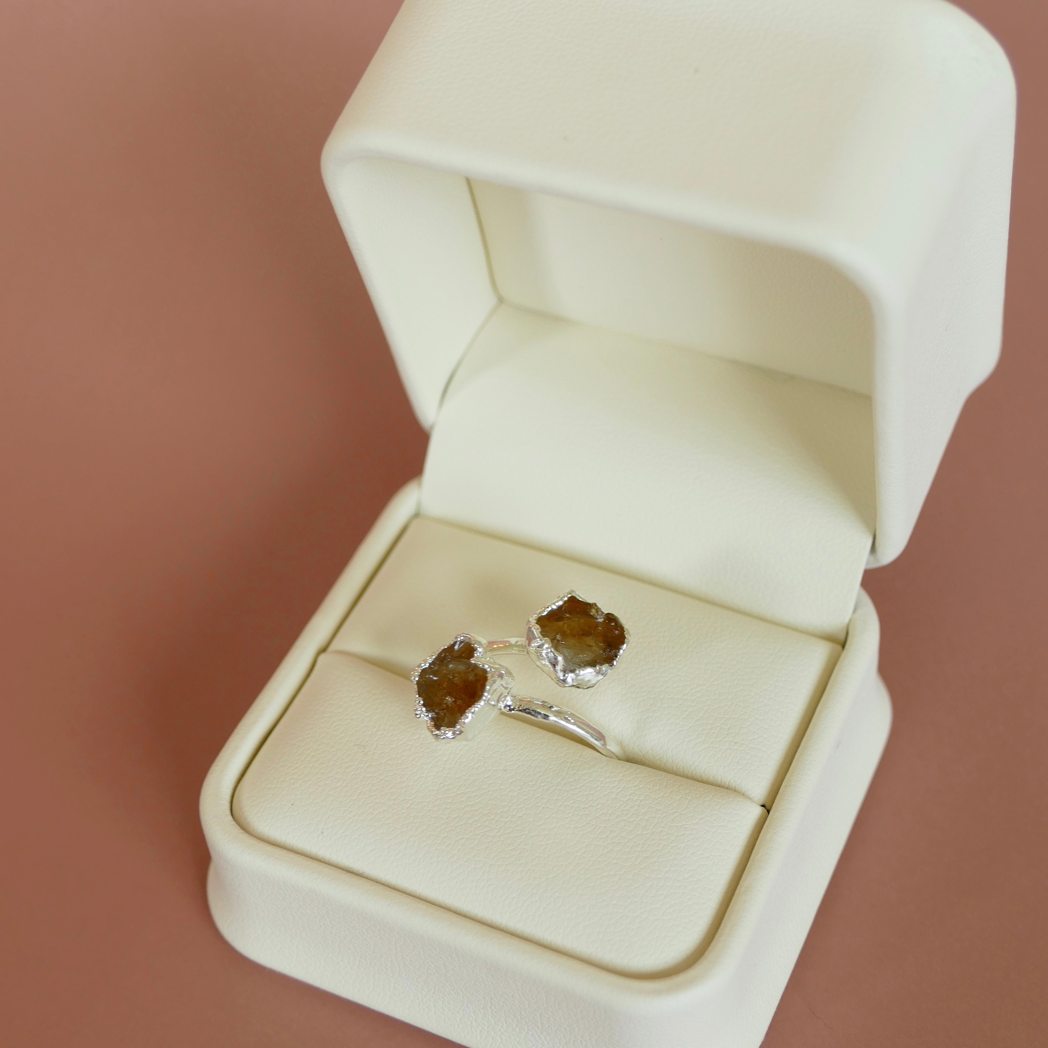 Citrine Adjustable Gemstone Ring