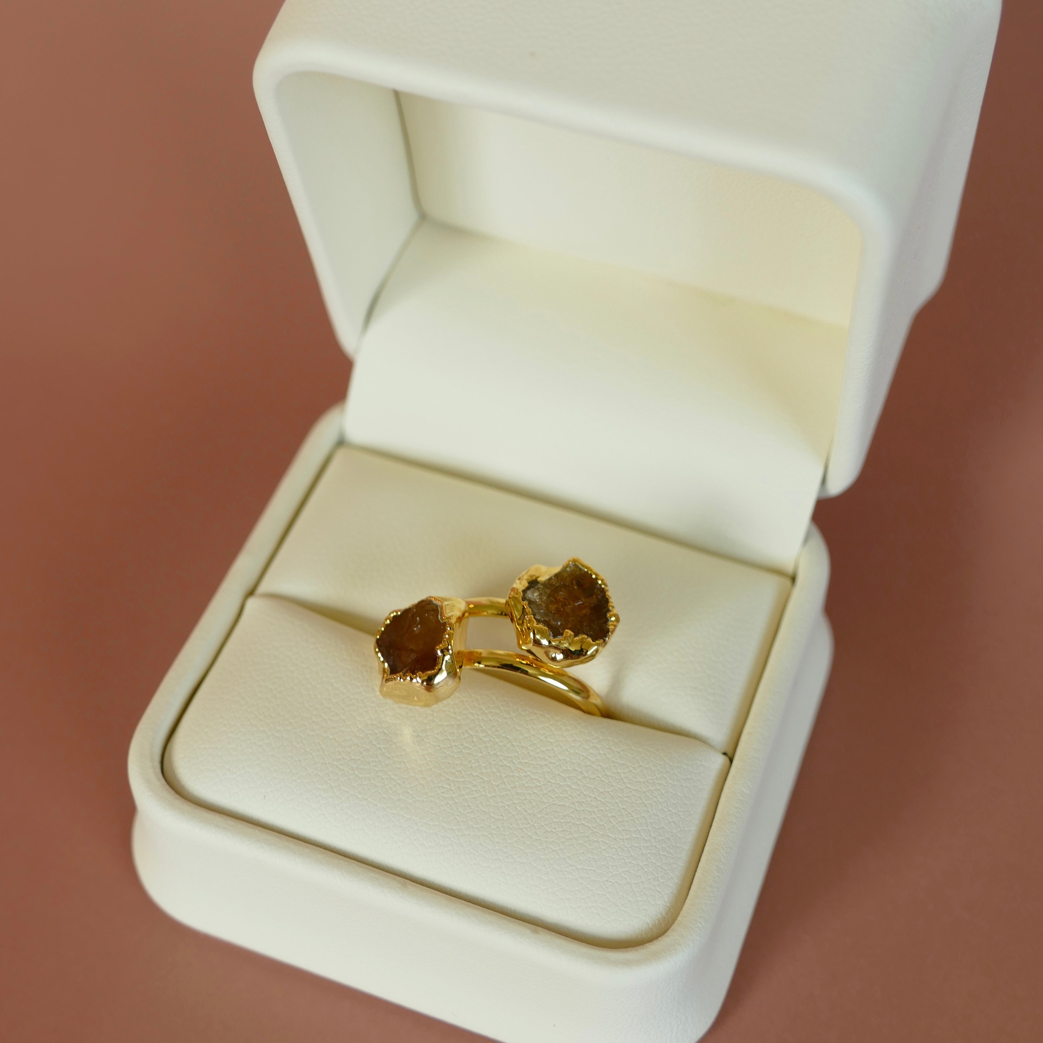 Citrine Adjustable Gemstone Ring