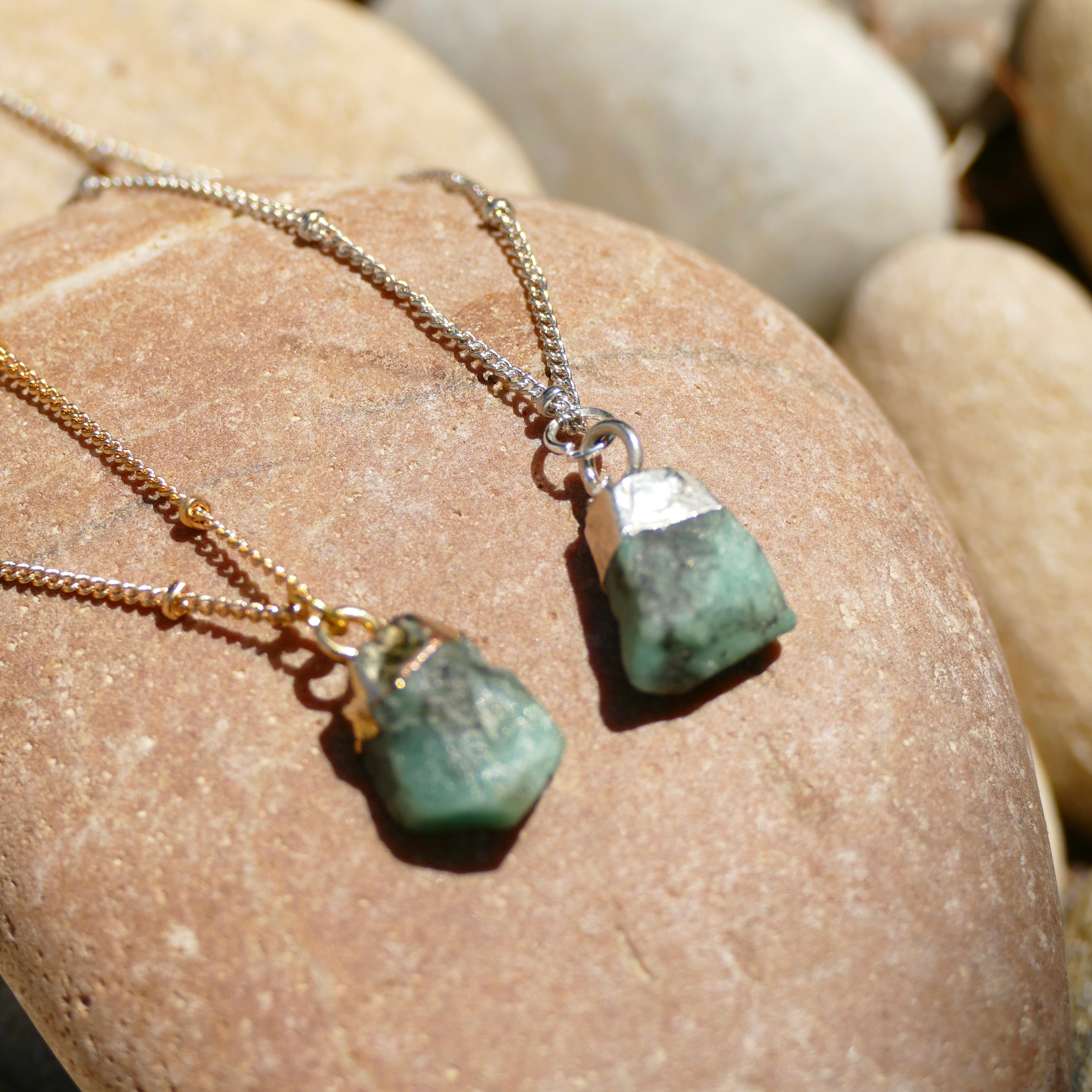 Green Aventurine Crystal Diffusing Necklace