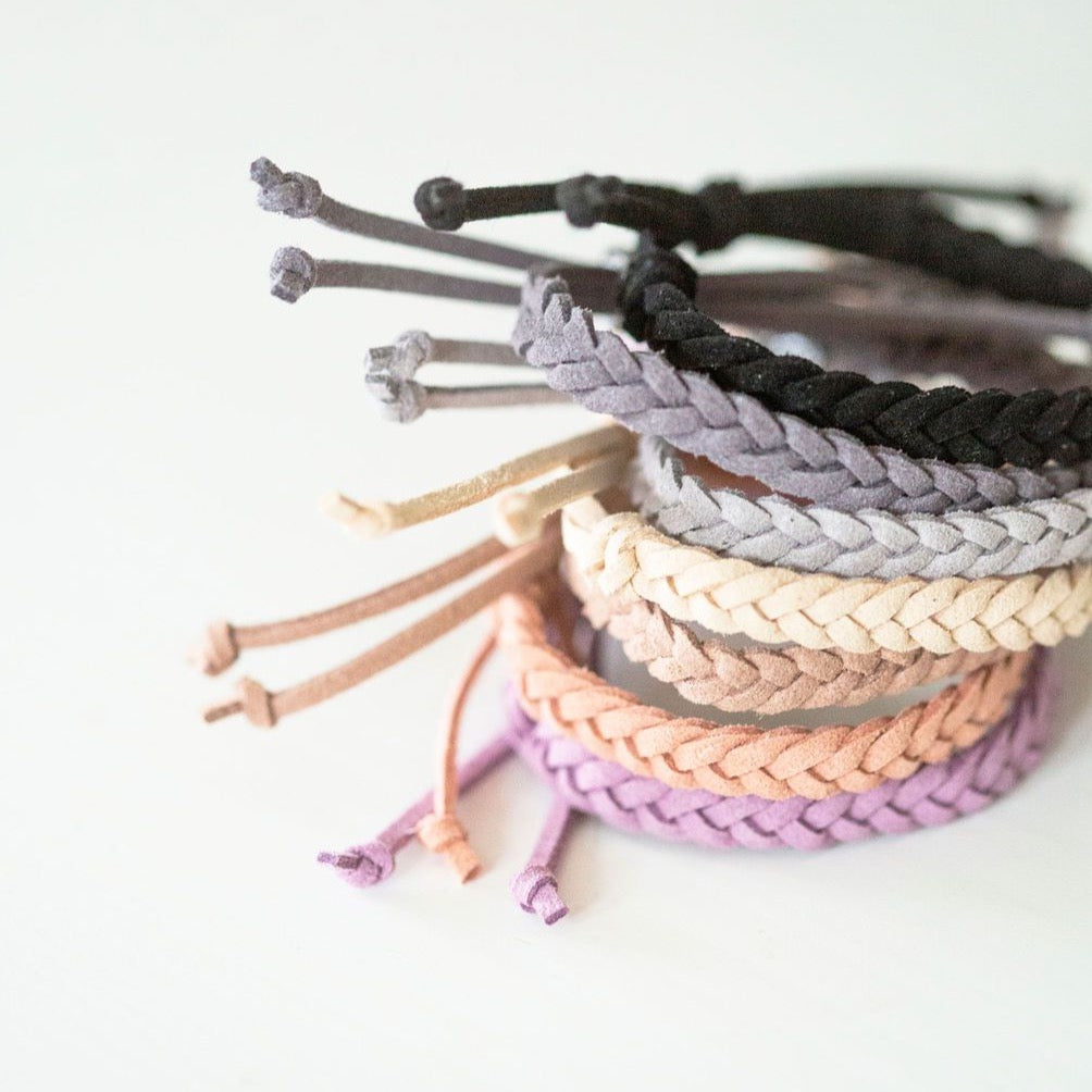 Adult Adjustable Faux Suede Diffuser Bracelets - Put on Love Designs
