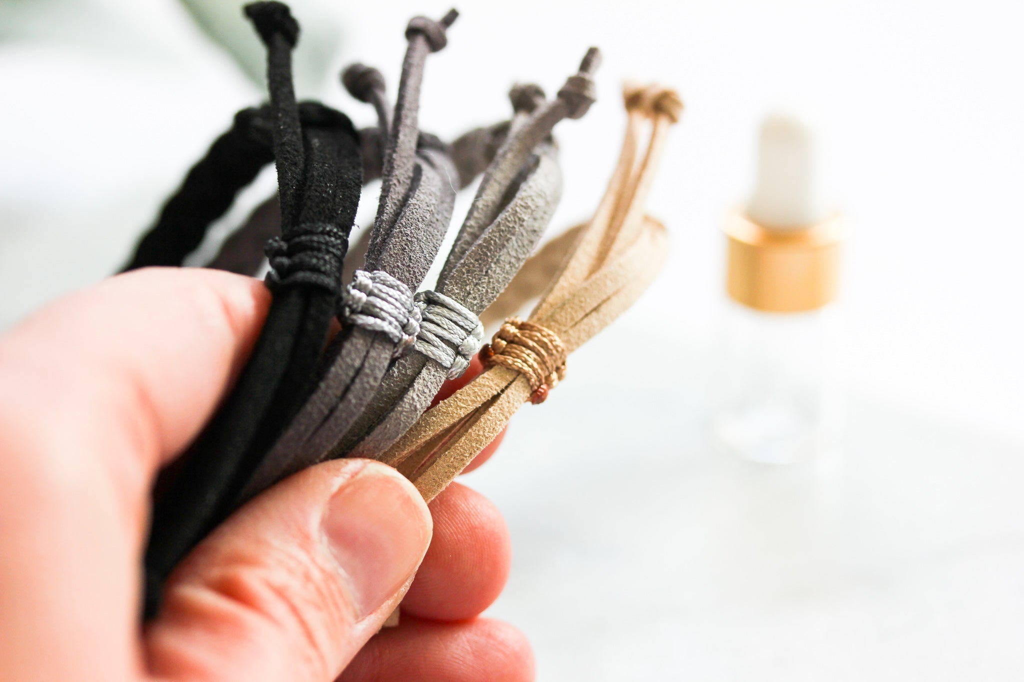 Adult Adjustable Faux Suede Diffuser Bracelets - Put on Love Designs