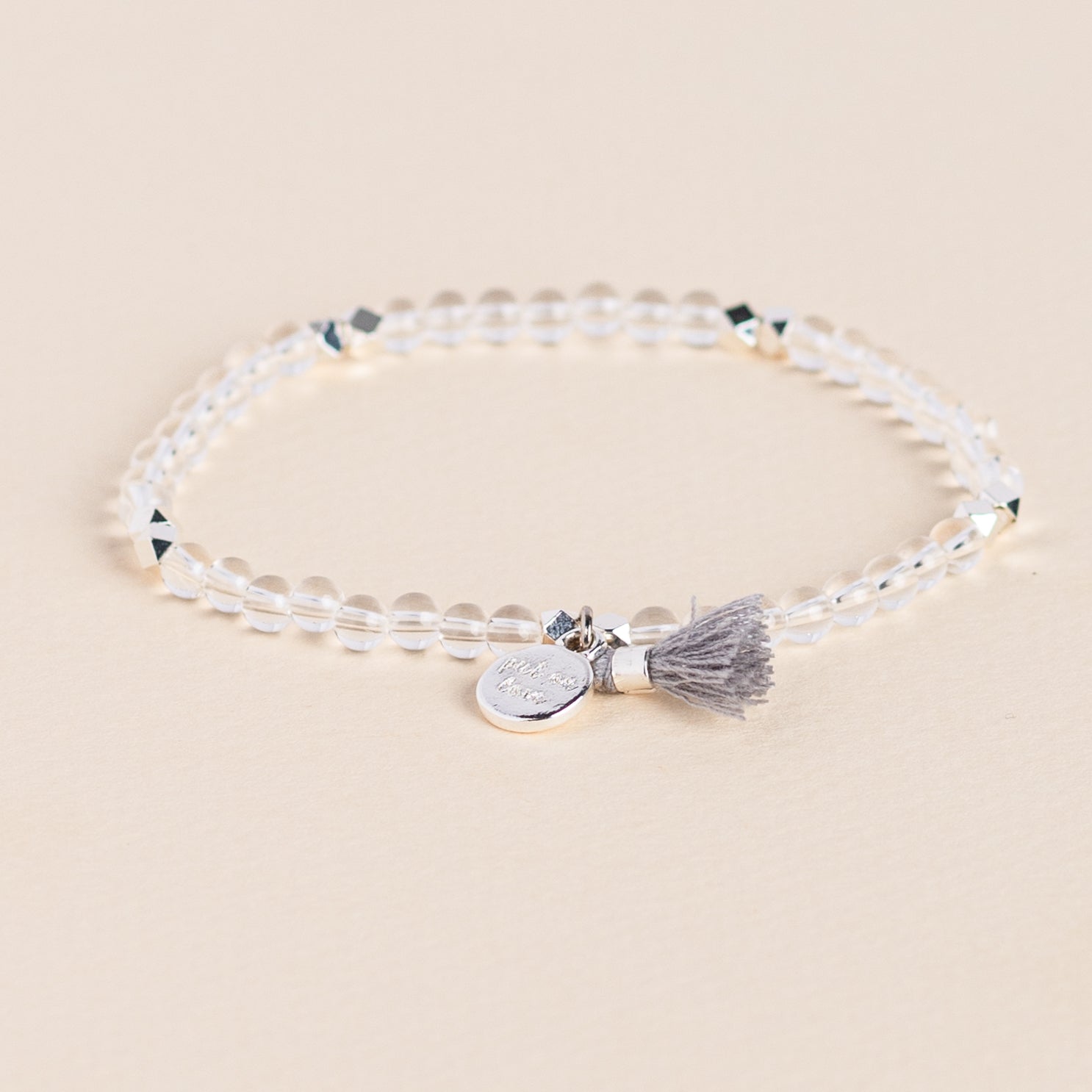 Clear Quartz Beads Diffusing Bracelet - Put on Love Designs
