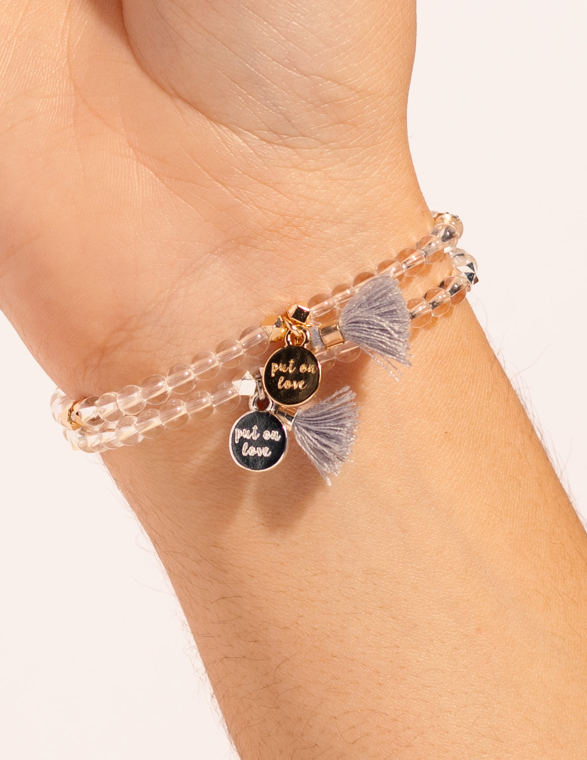 Clear Quartz Beads Diffusing Bracelet - Put on Love Designs