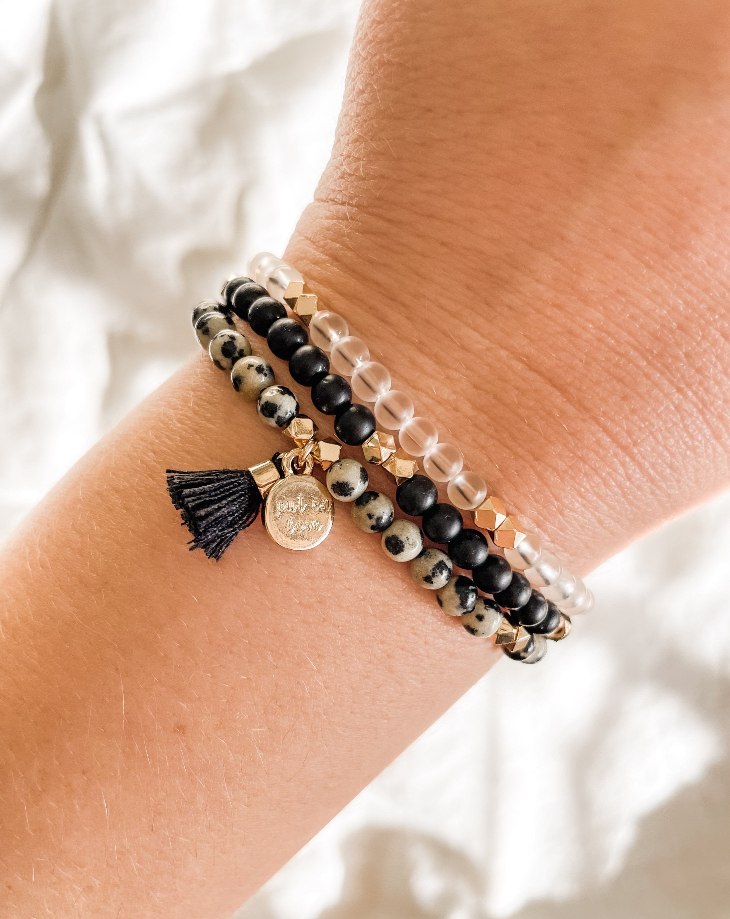 Dalmatian Jasper Diffusing Bracelet - Put on Love Designs