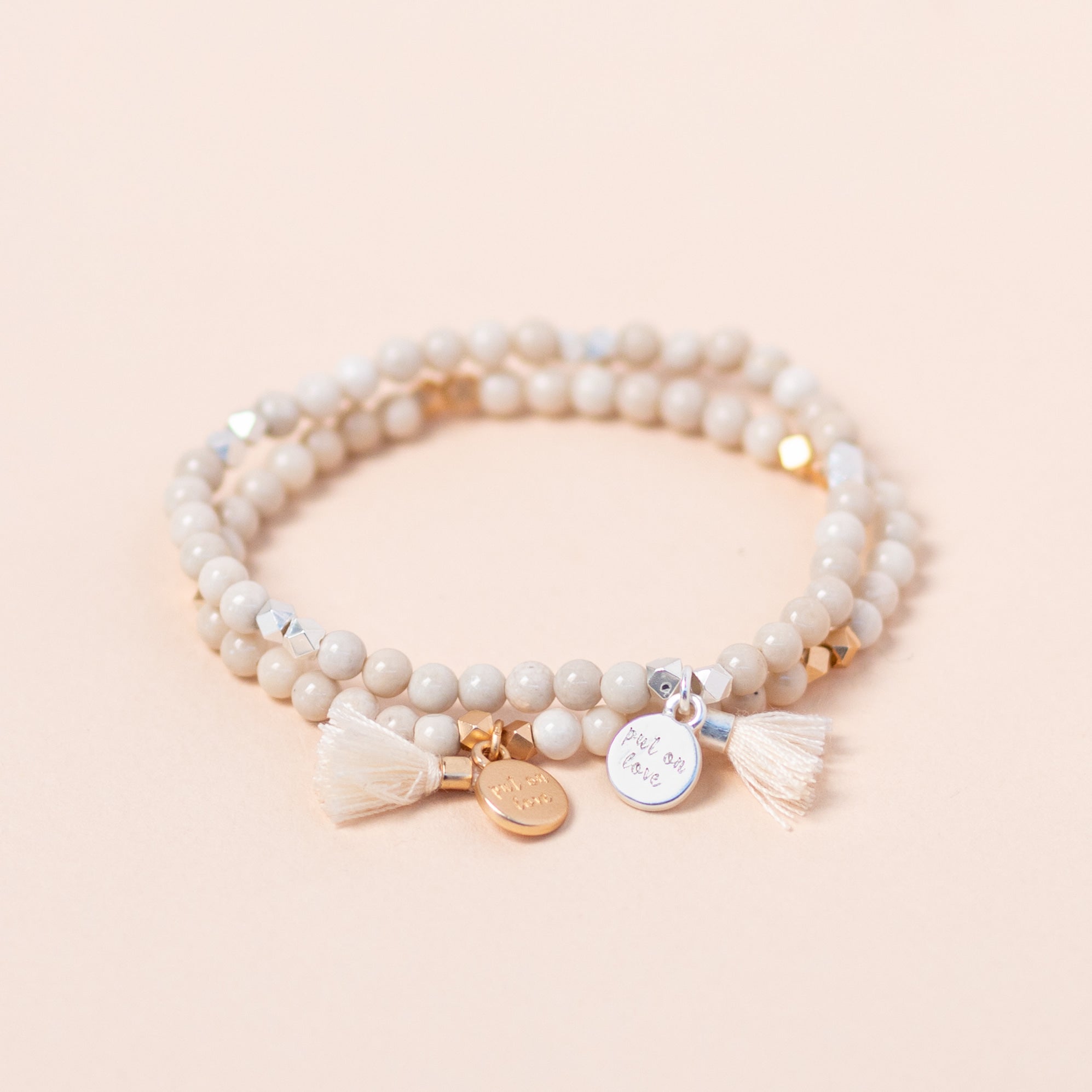 Fossil Jasper Bead Diffusing Bracelet - Put on Love Designs