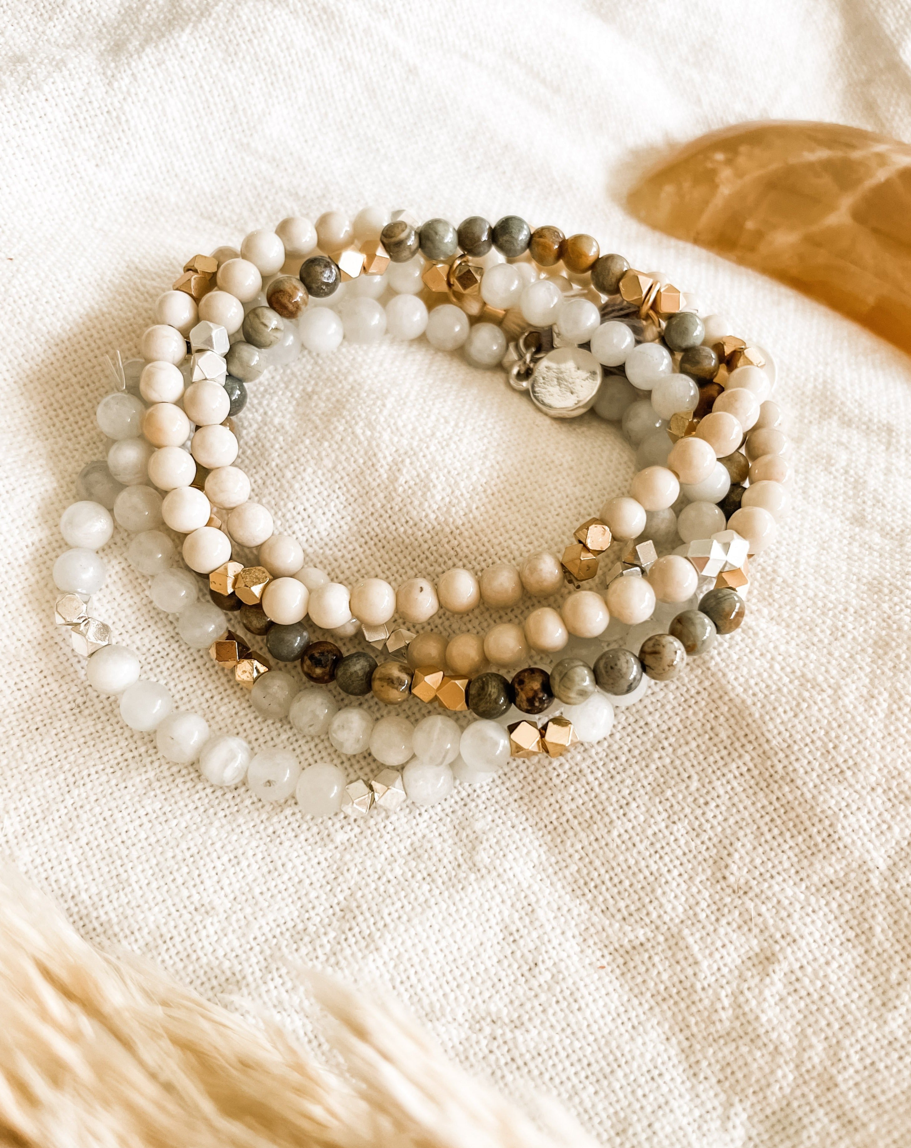 Fossil Jasper Bead Diffusing Bracelet - Put on Love Designs