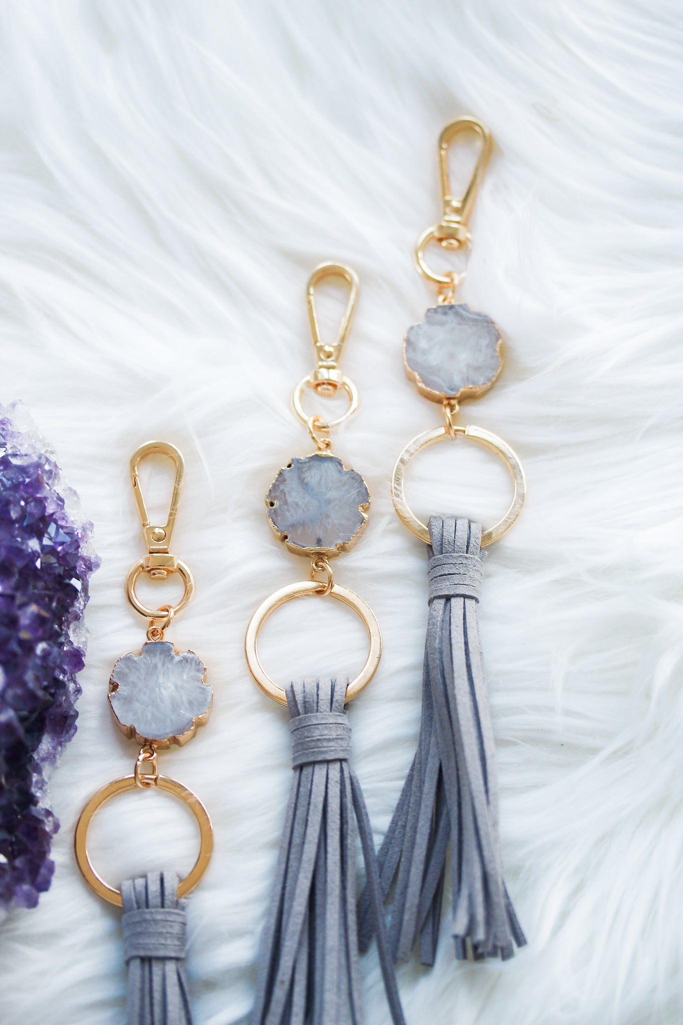 Gemstone Keychain Diffuser POS - Put on Love Designs