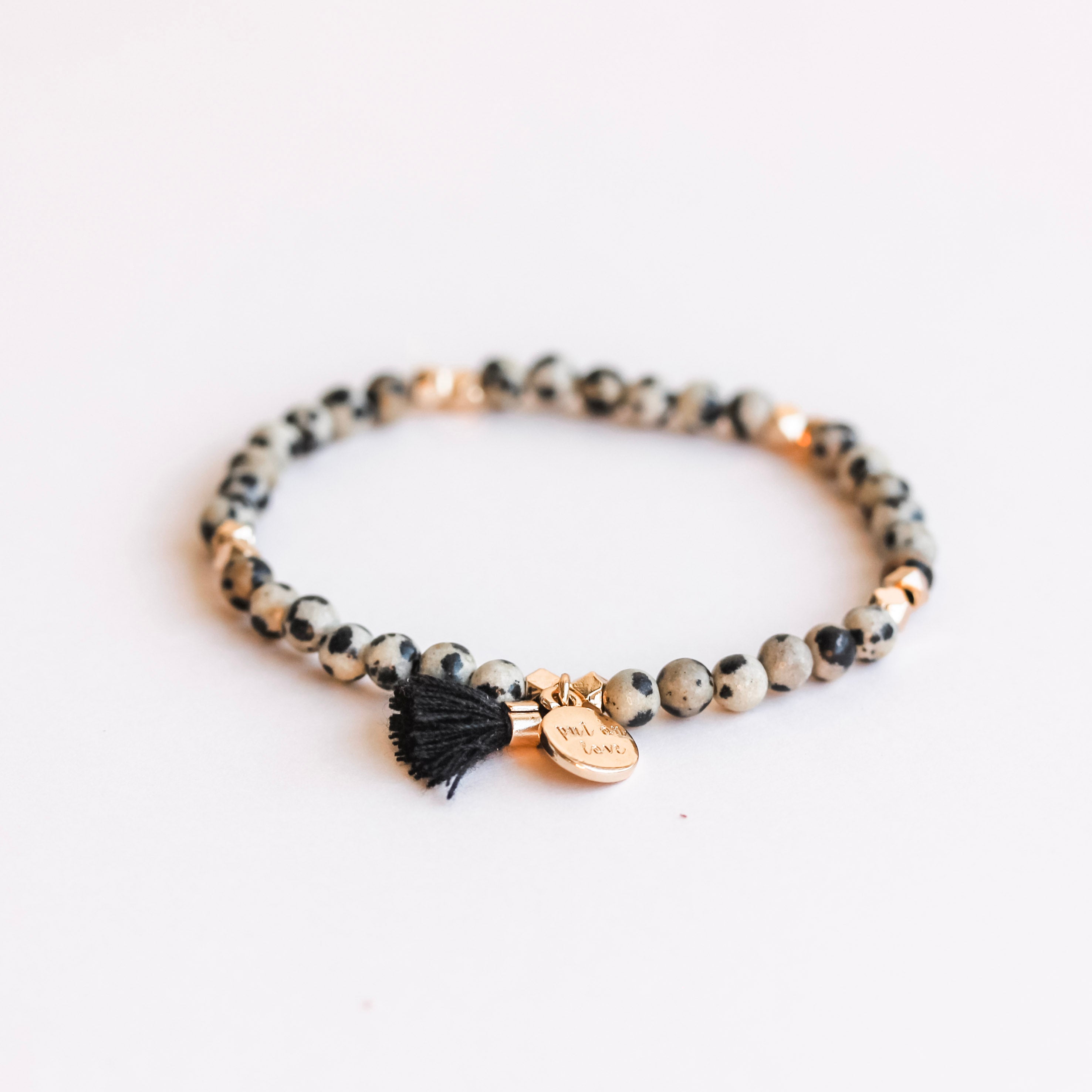 Crystal Bead Diffusing Gold Bracelet - Put on Love Designs