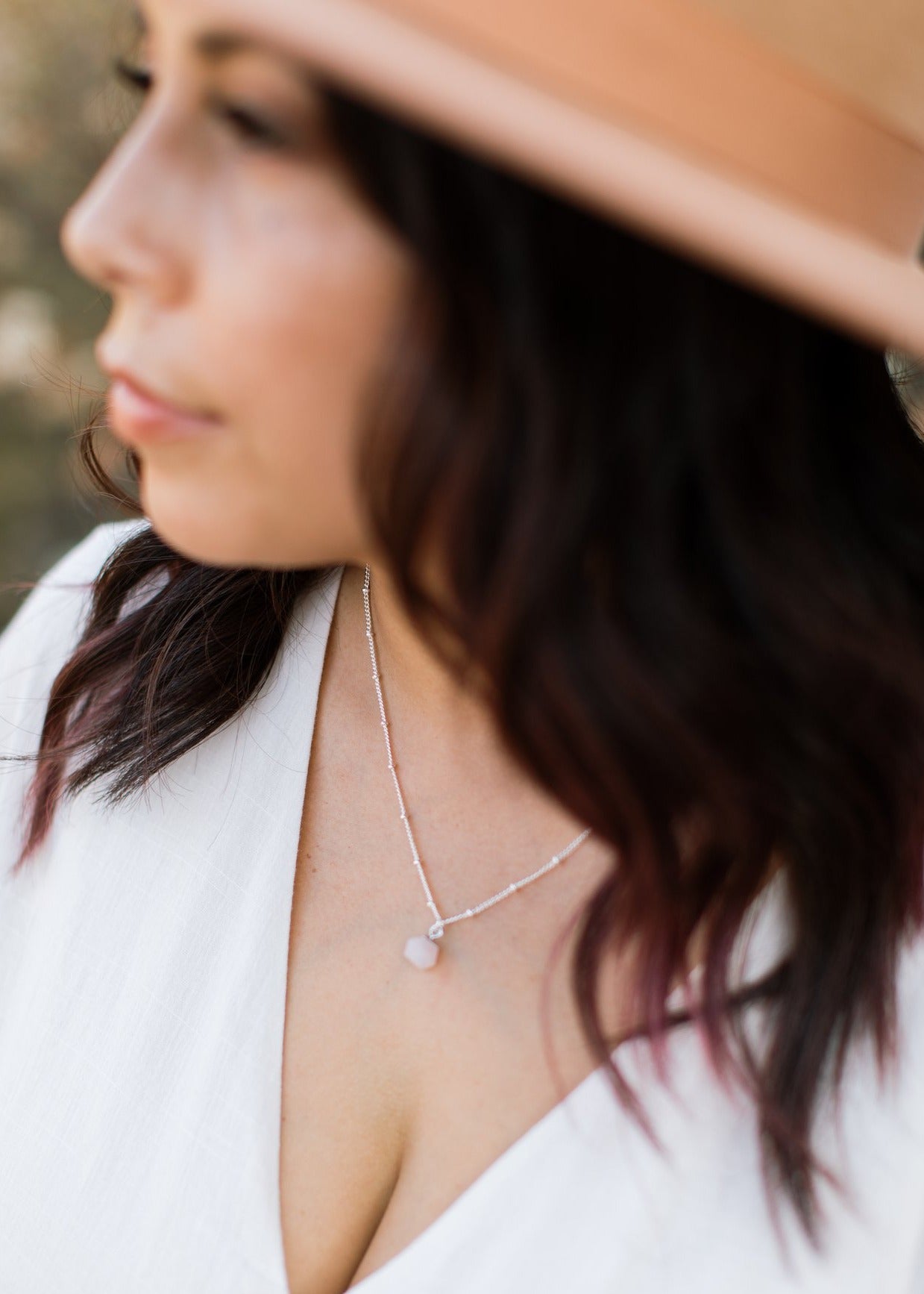 Rose Quartz Diffusing Necklace - Put on Love Designs