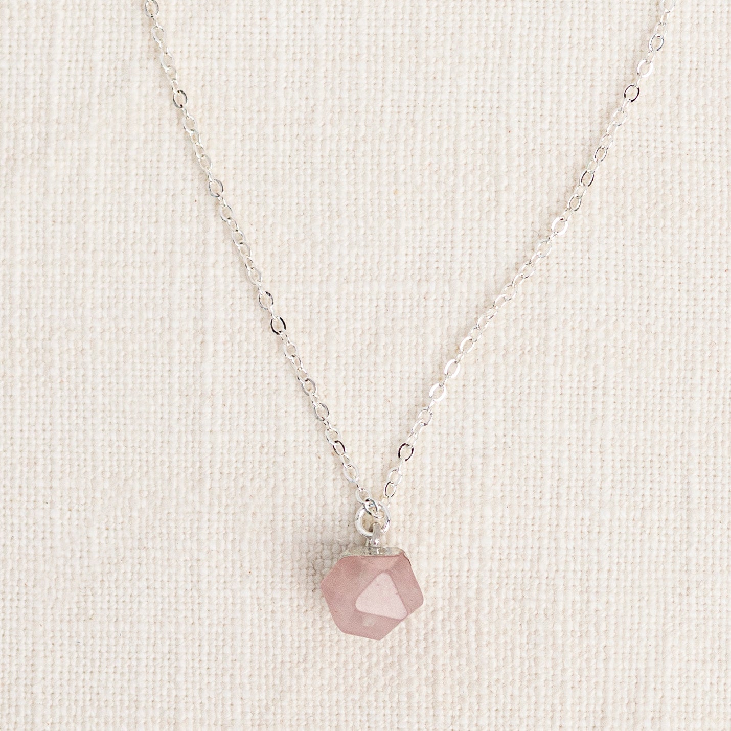 Rose Quartz Diffusing Necklace - Put on Love Designs