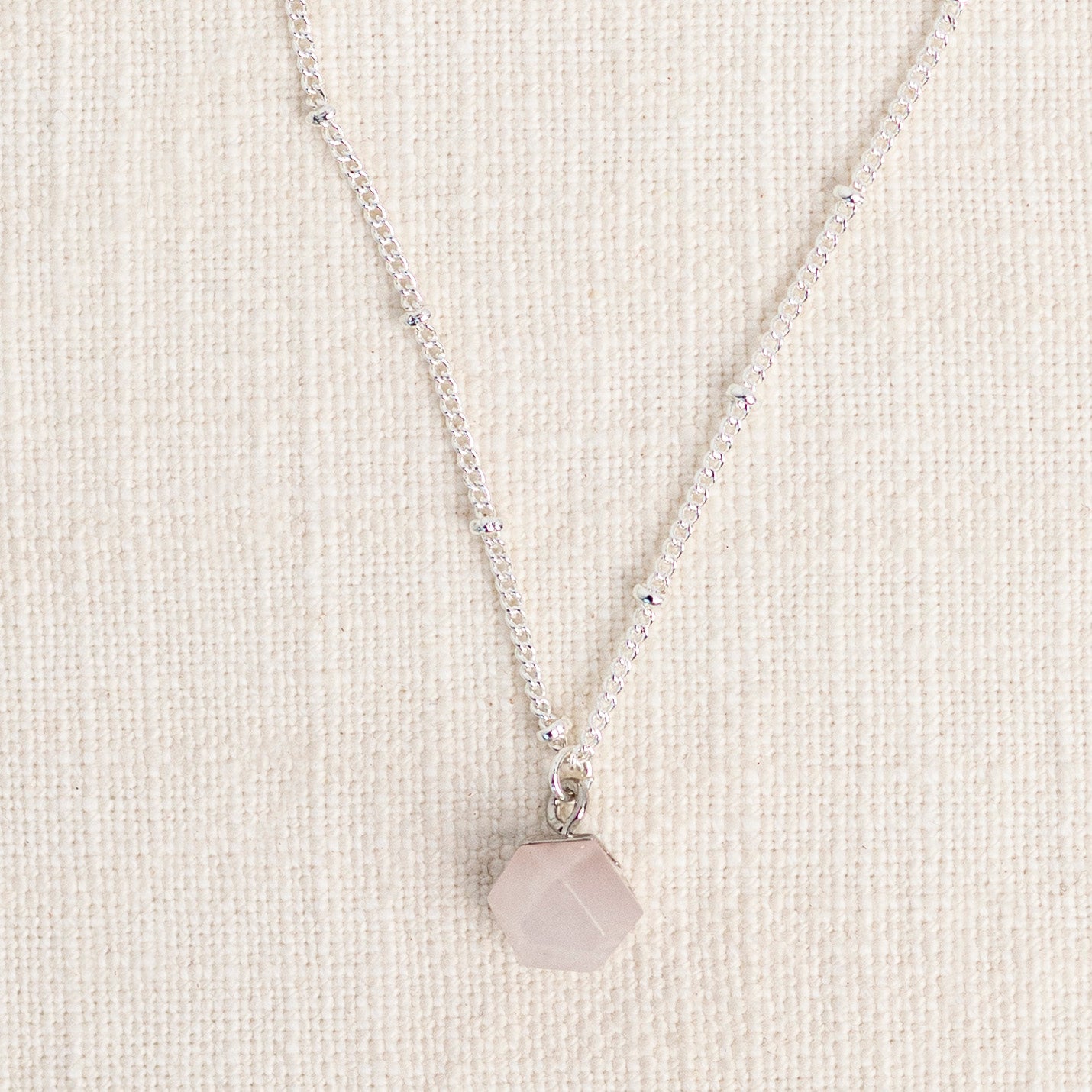 Rose Quartz Diffusing Necklace - Put on Love Designs