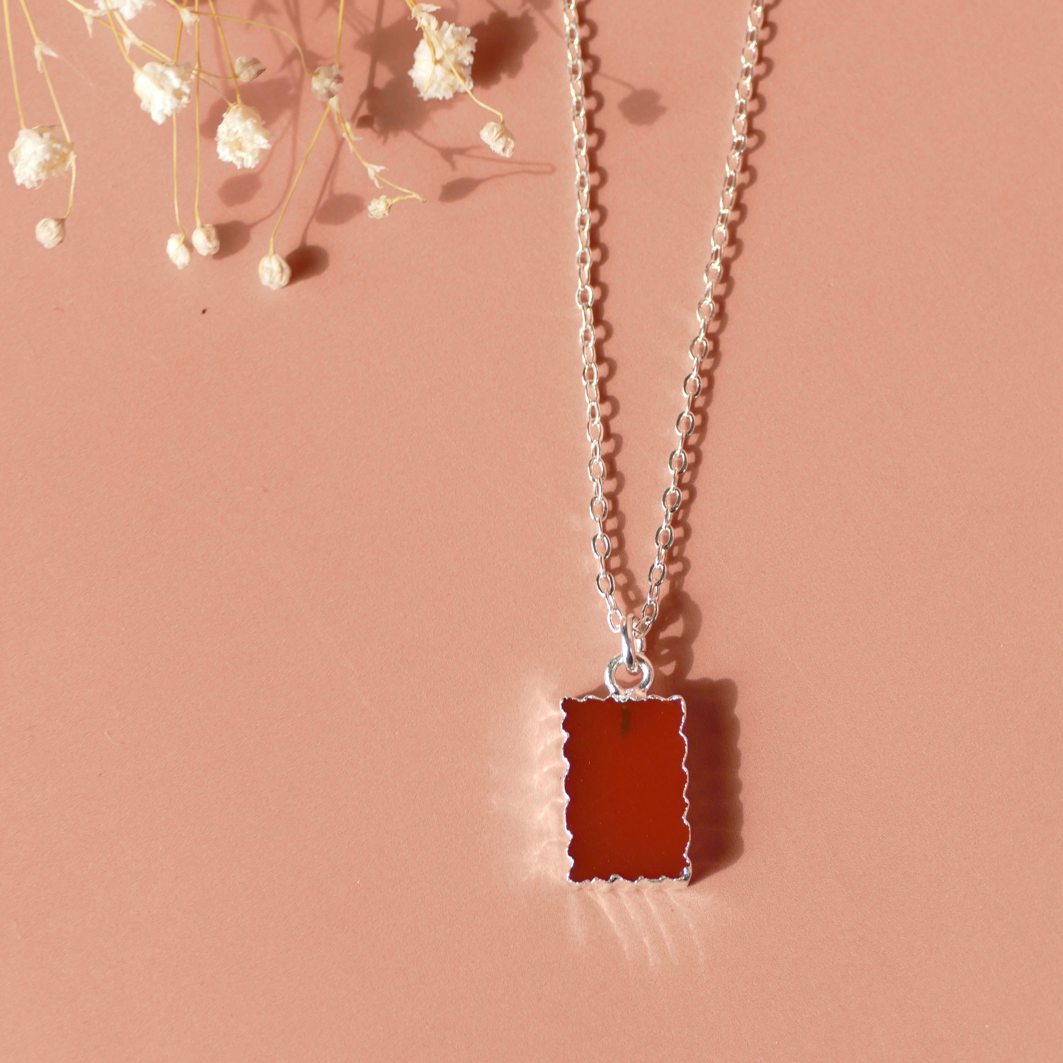 Crystal Charm Carnelian Diffusing Necklace - Put on Love Designs