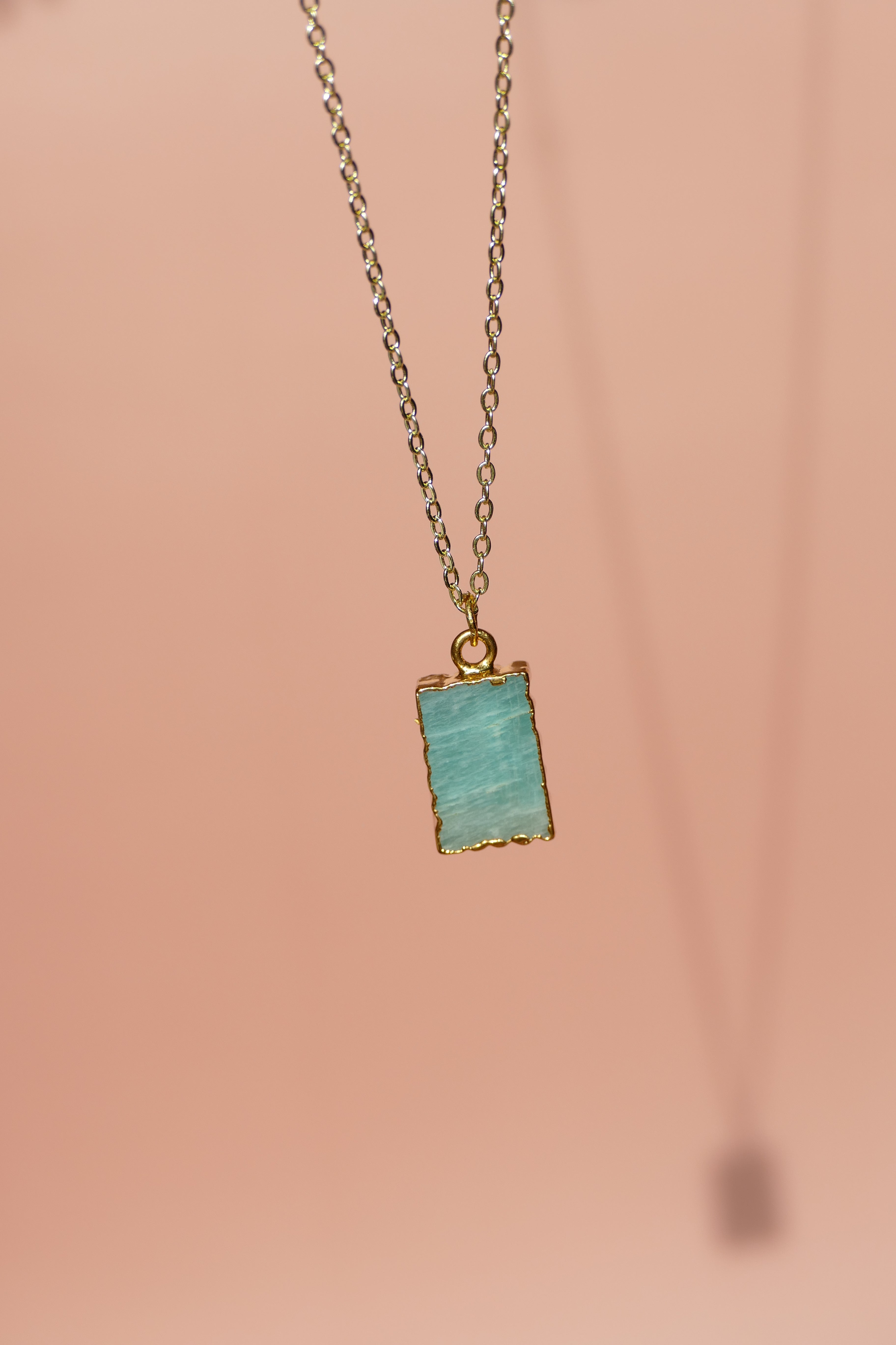 Crystal Charm Amazonite Diffusing Necklace - Put on Love Designs