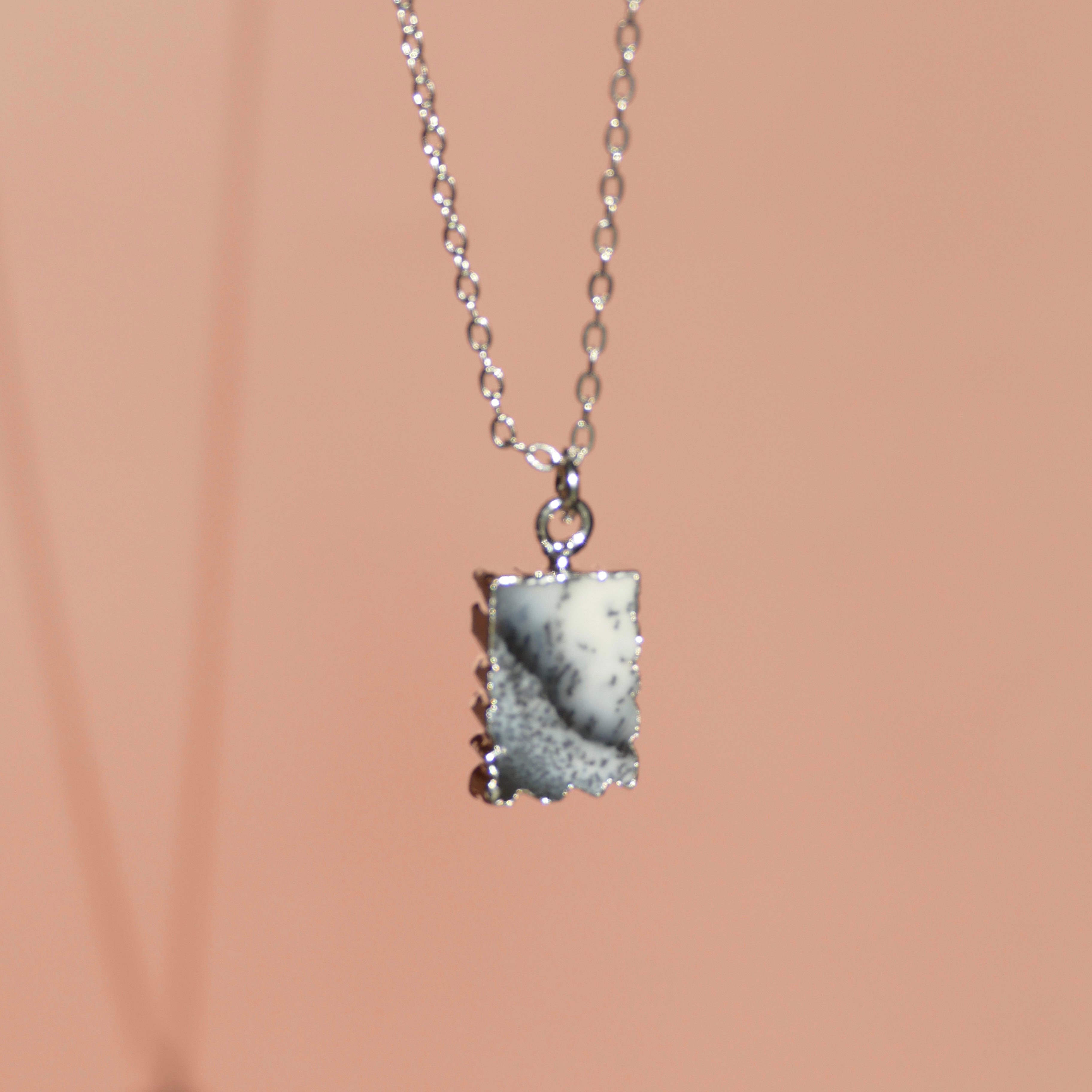Crystal Charm Dendritic Opal Diffusing Necklace - Put on Love Designs