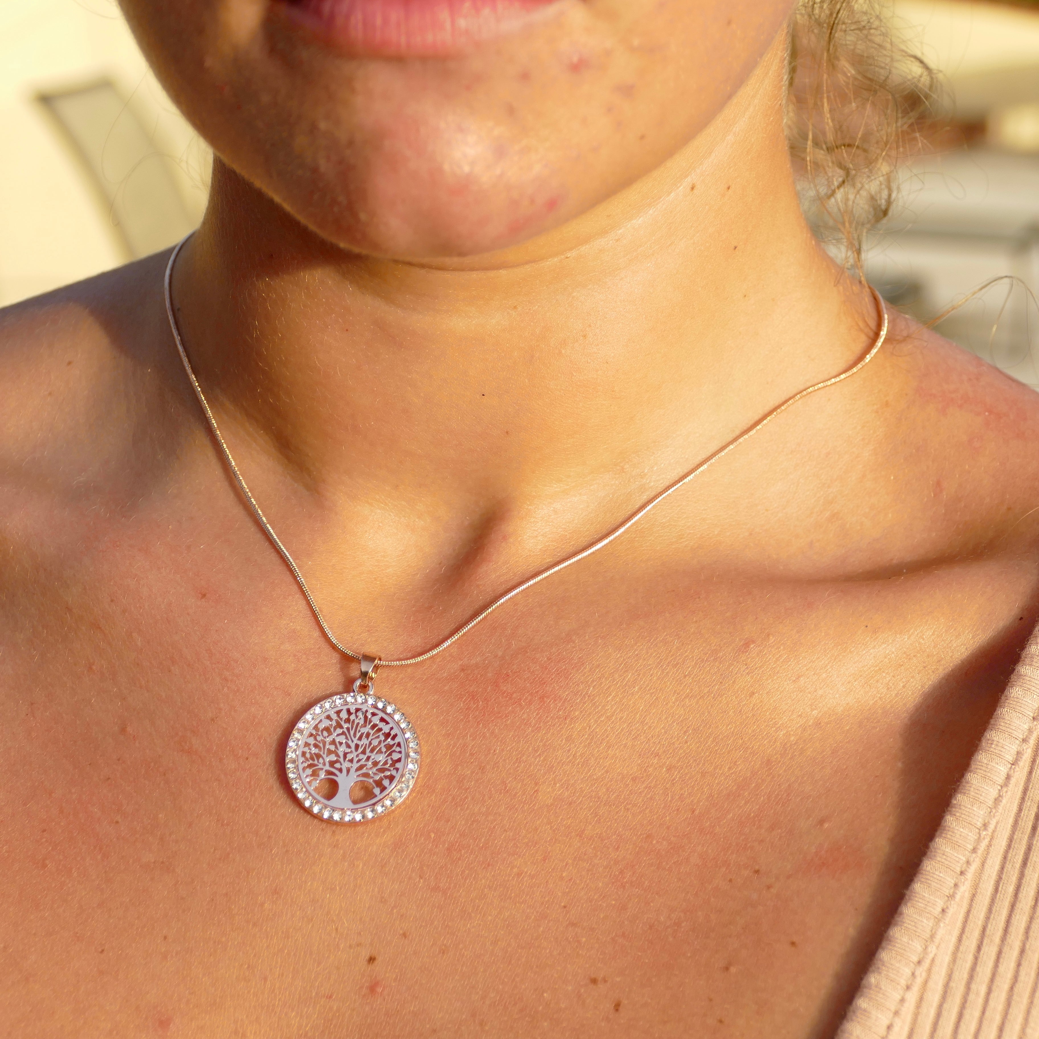 The Rose Gold Crystal Tree Necklace - Put on Love Designs