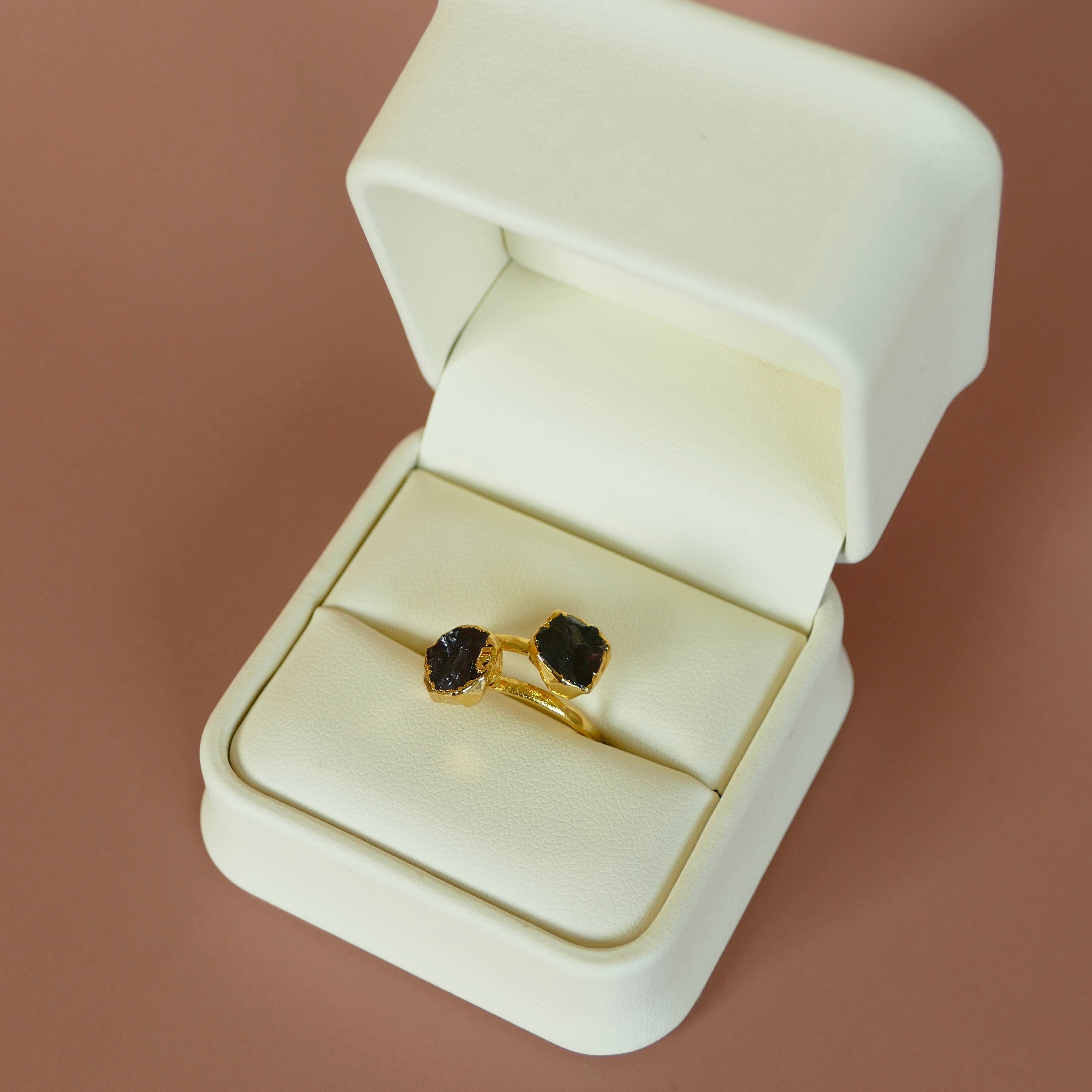 Garnet Adjustable Gemstone Ring
