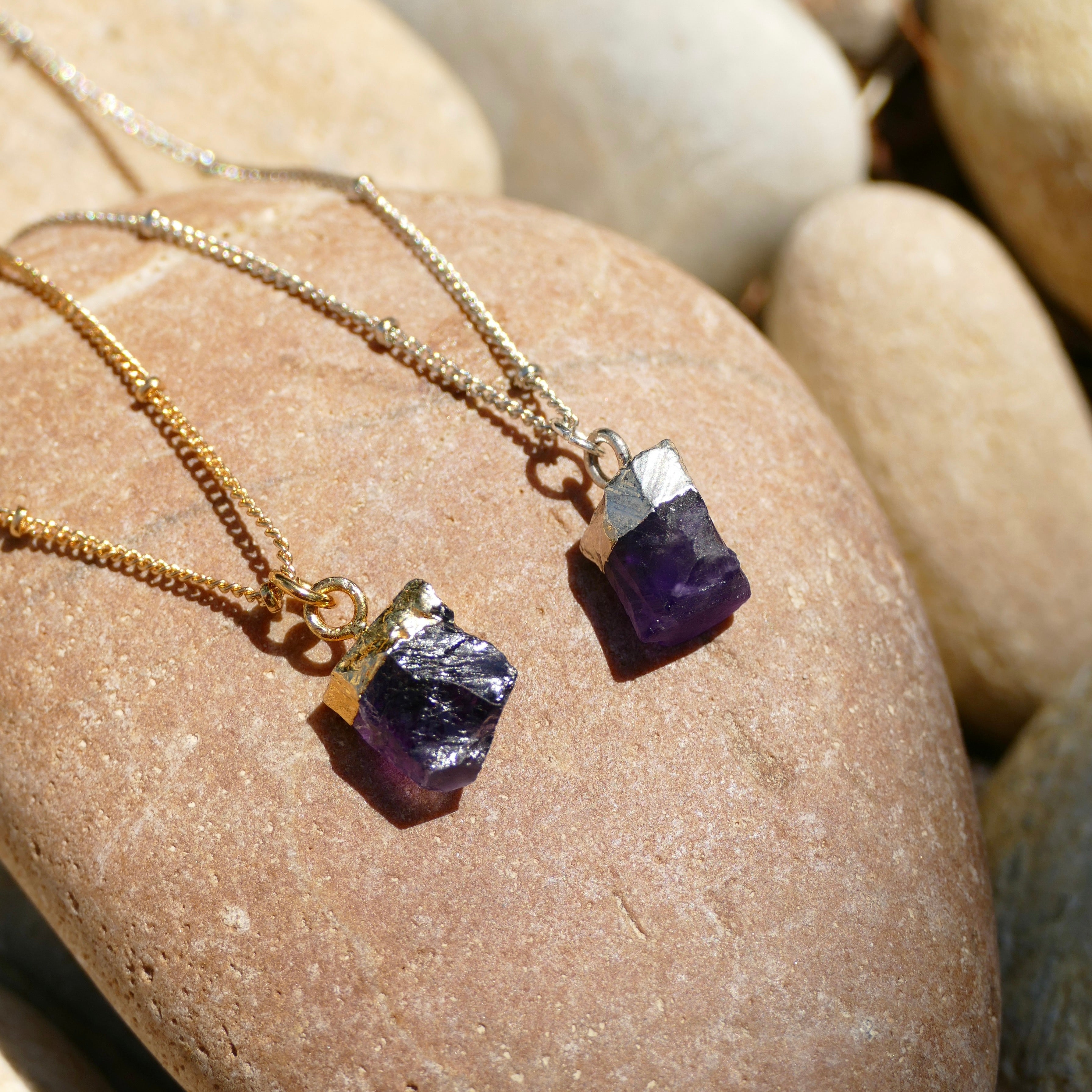 Amethyst Crystal Diffusing Necklace
