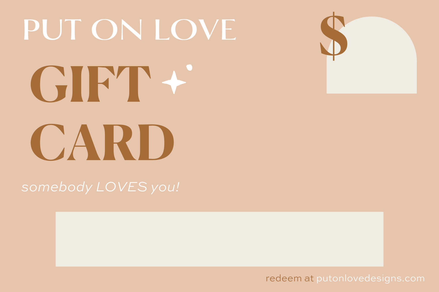 Gift Card - Put on Love Designs