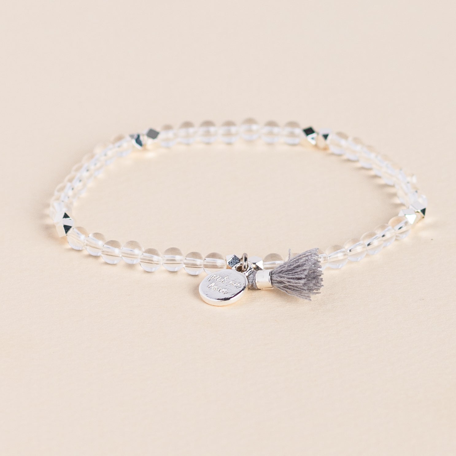 Crystal Bead Silver Bracelet - Put on Love Designs