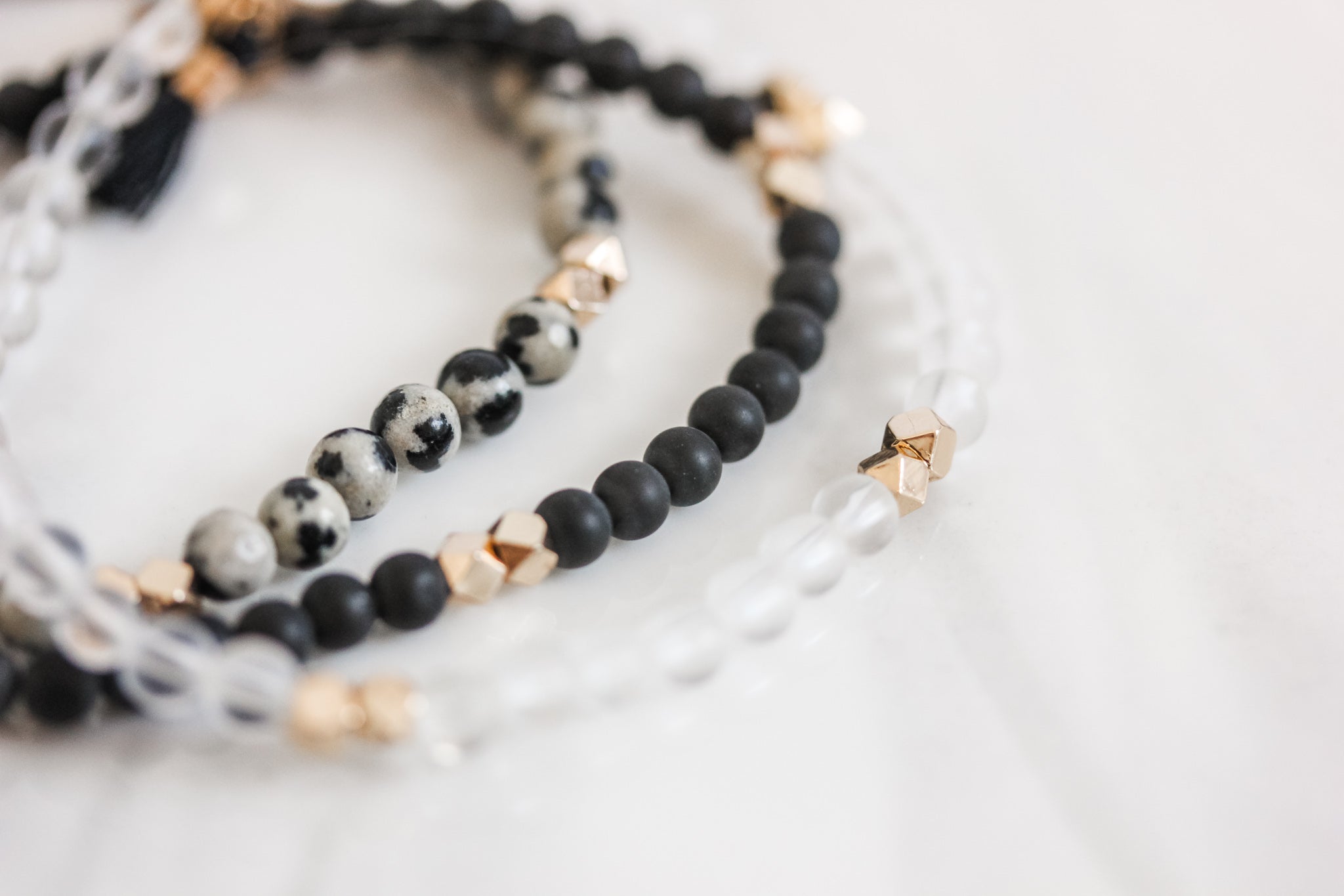 Gemstone Affirmation Beads- Fearless Set - Put on Love Designs