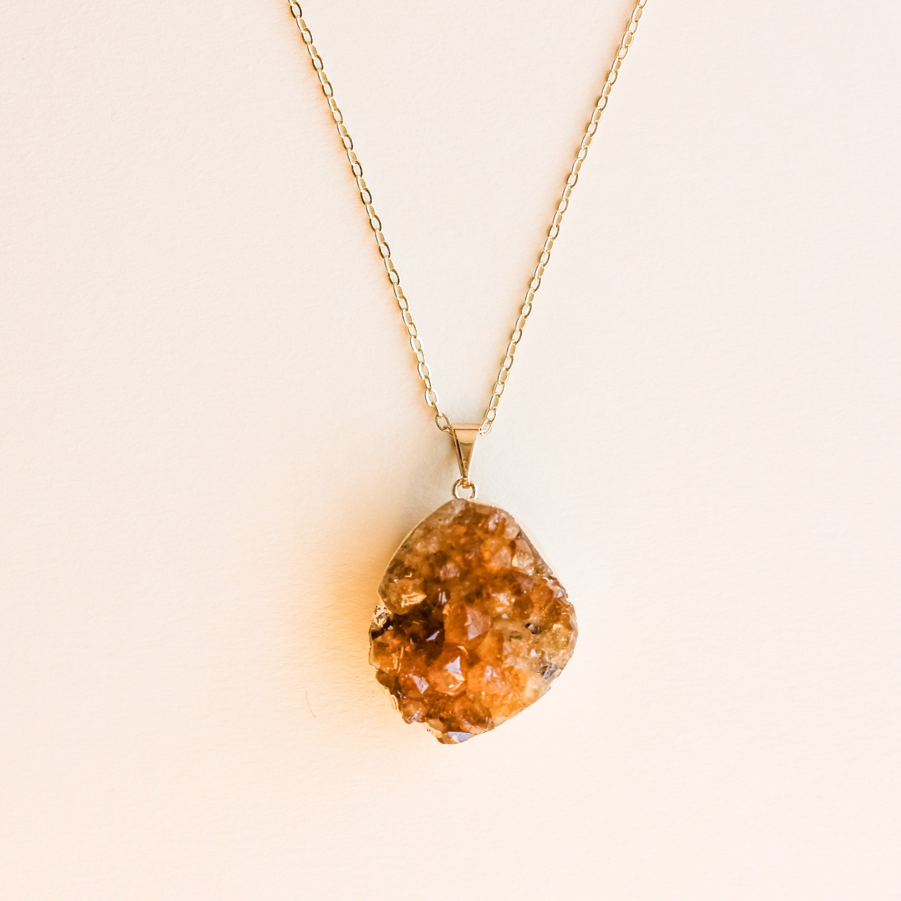 Real Raw Natural Citrine Necklace - Put on Love Designs