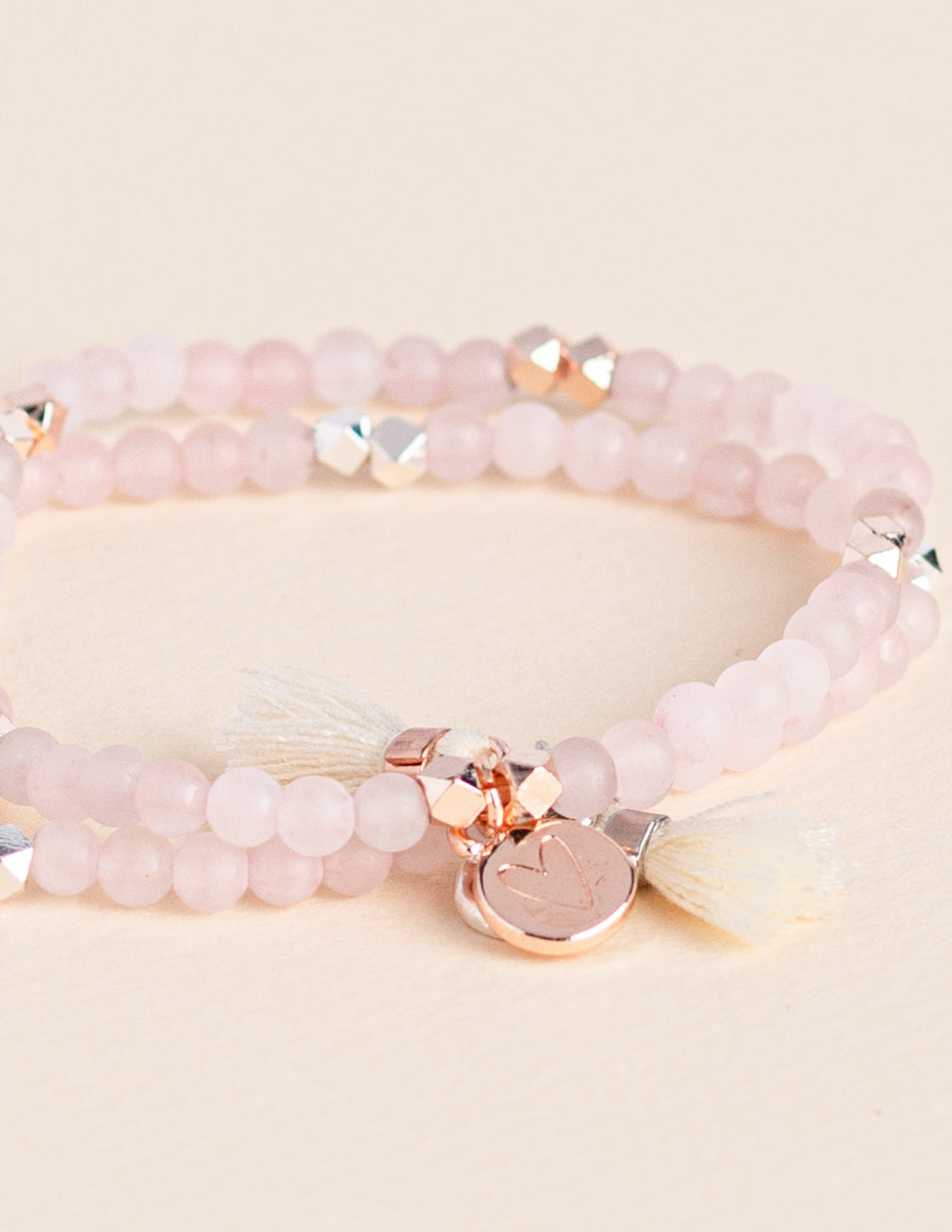 Matte Rose Quartz Gemstone Diffusing Bracelet - Put on Love Designs