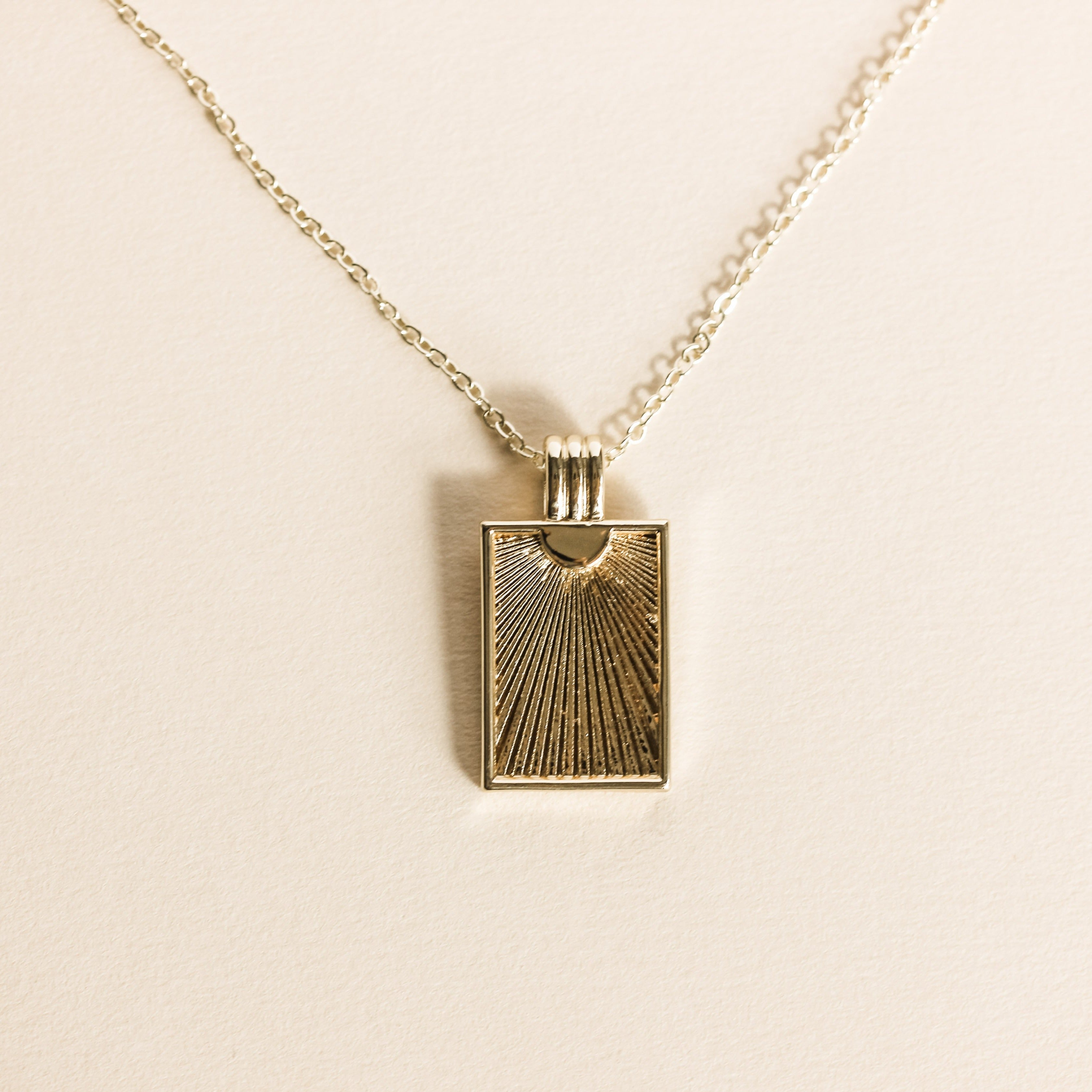 Sun Rise Gold Medallion Necklace - Put on Love Designs