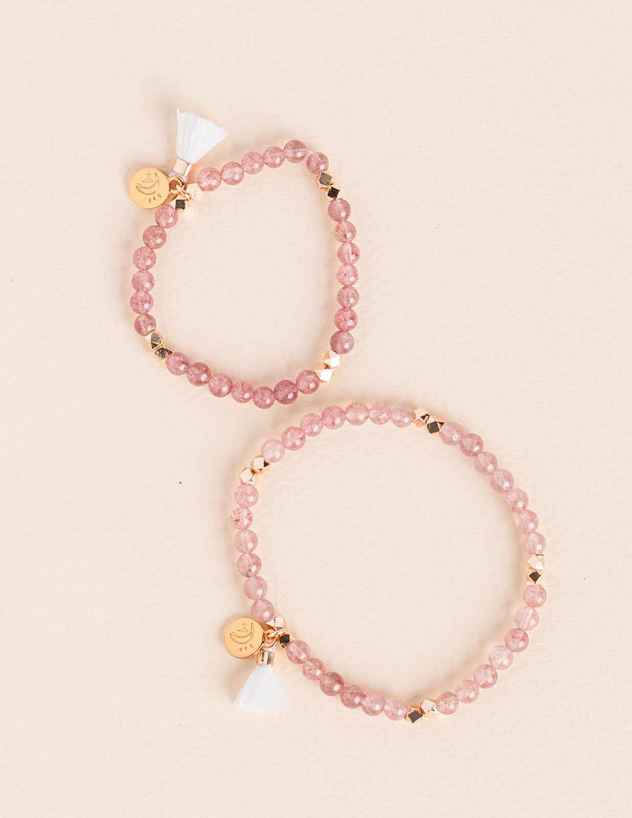 Mommy and Me Strawberry Quartz Diffusing Bracelet - Put on Love Designs