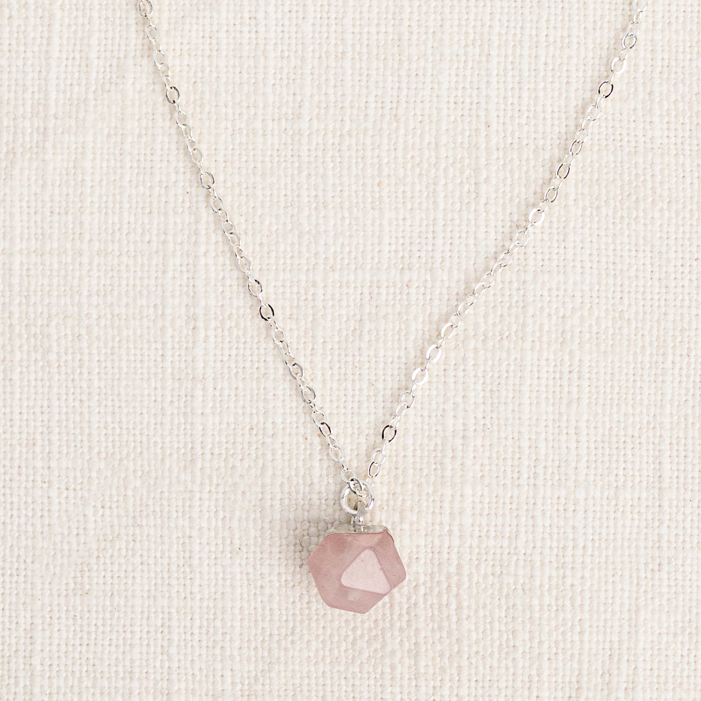 Rose Quartz Diffusing Necklace - Put on Love Designs